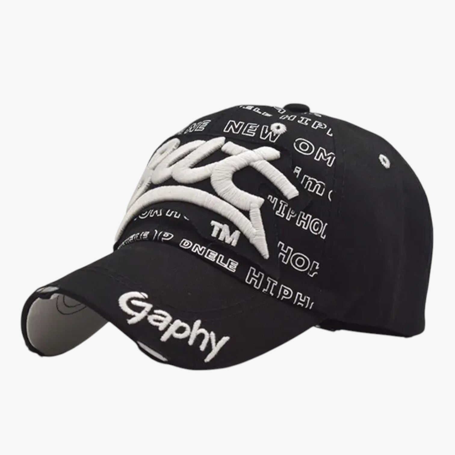 Harlan | Berretto snapback in cotone per uomo - Stile cool con ricamo di squali - zwart XXL >8J - Baseball caps caps mens accessory - Concept Palermo