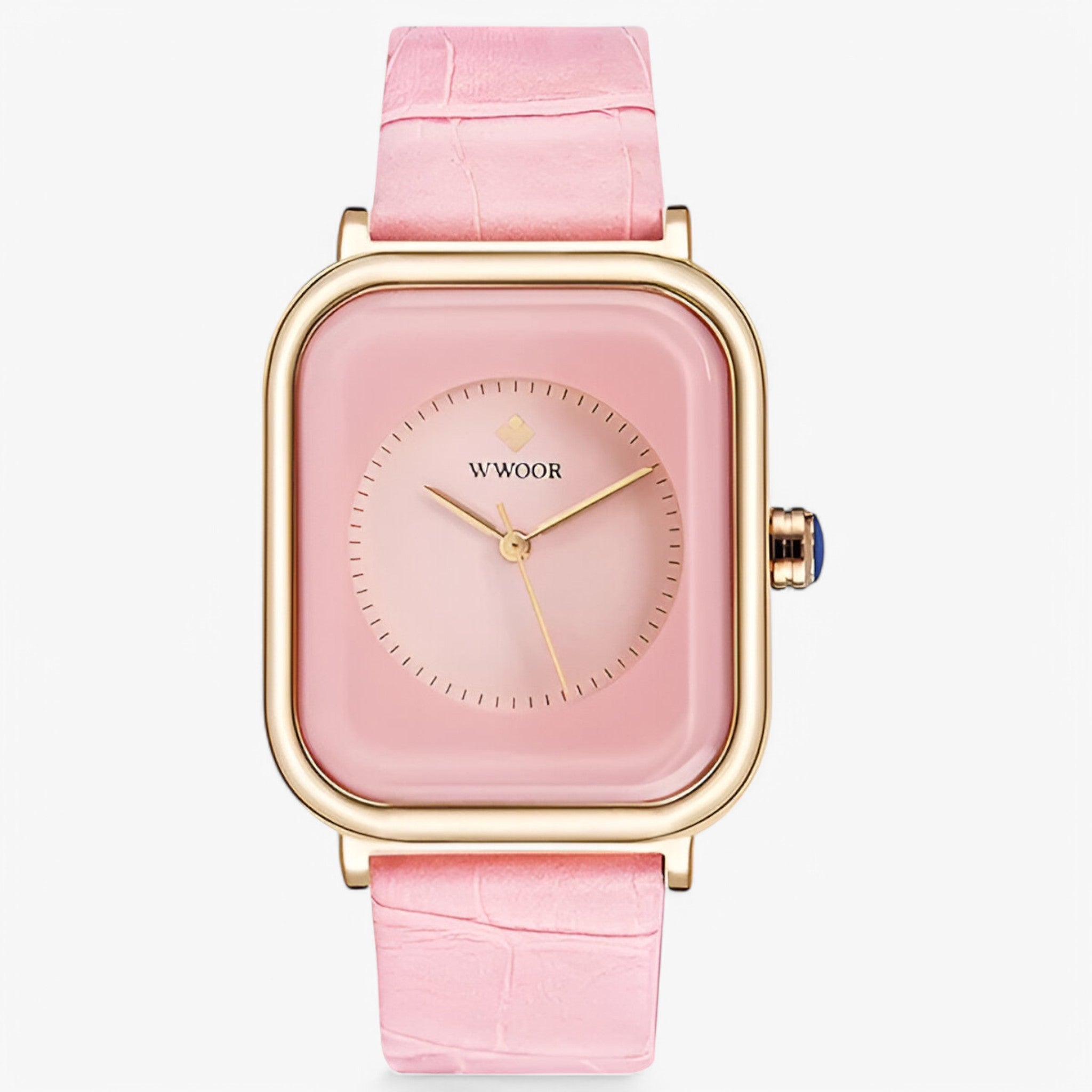 Elena | Orologio di lusso con bracciale in pelle - rosa - female watch watch for women - Concept Palermo
