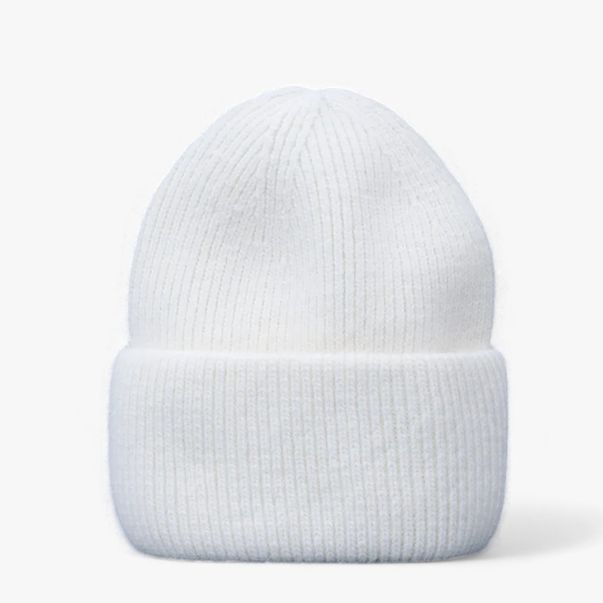 Elle | Cappello invernale: calore lussuoso con vera pelliccia di coniglio - Bianco 54cm-60cm - bucket hats hat Sun Hats - Concept Palermo
