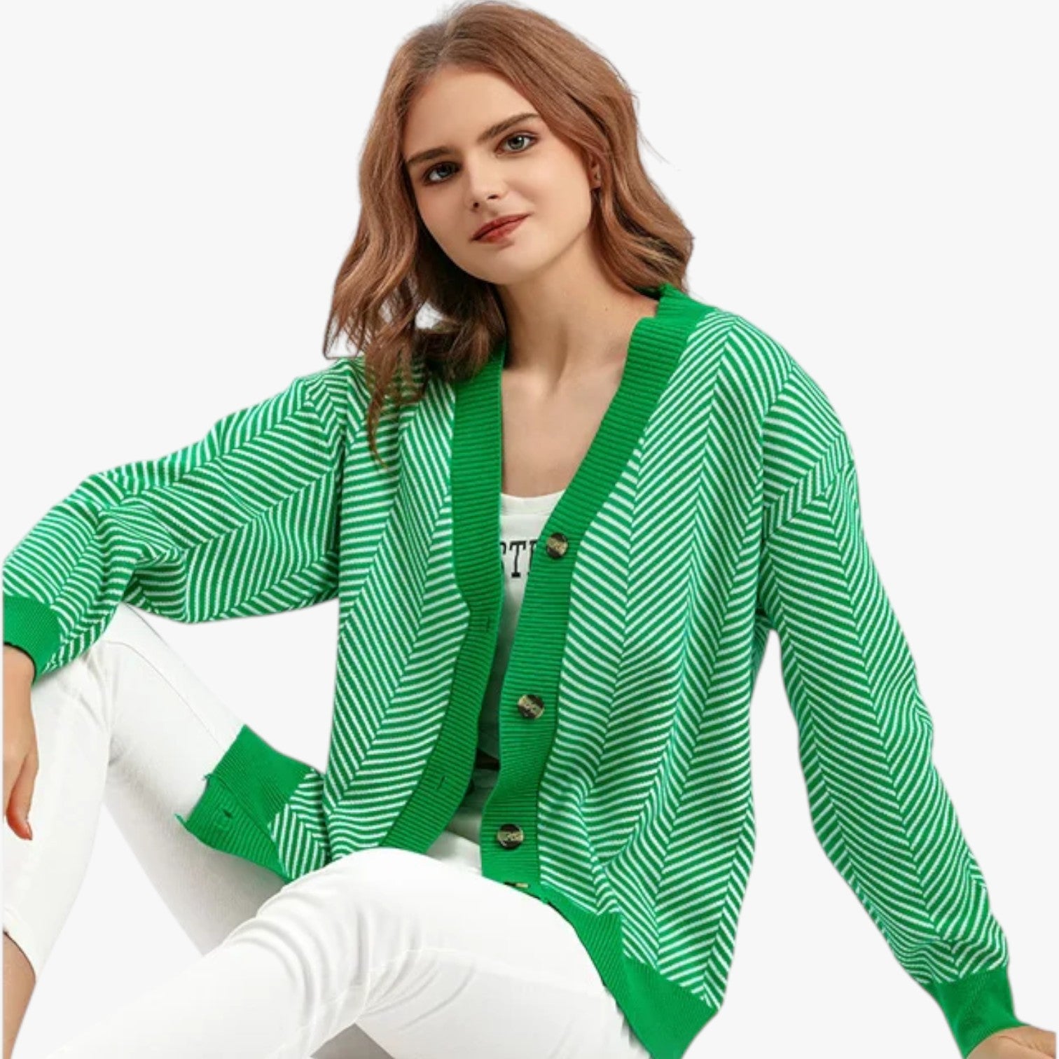 Rebecca | Cardigan con scollo a V da donna - Leggero ed elegante per l'autunno - - Sweater sweater women sweaters & cardigans - Concept Palermo