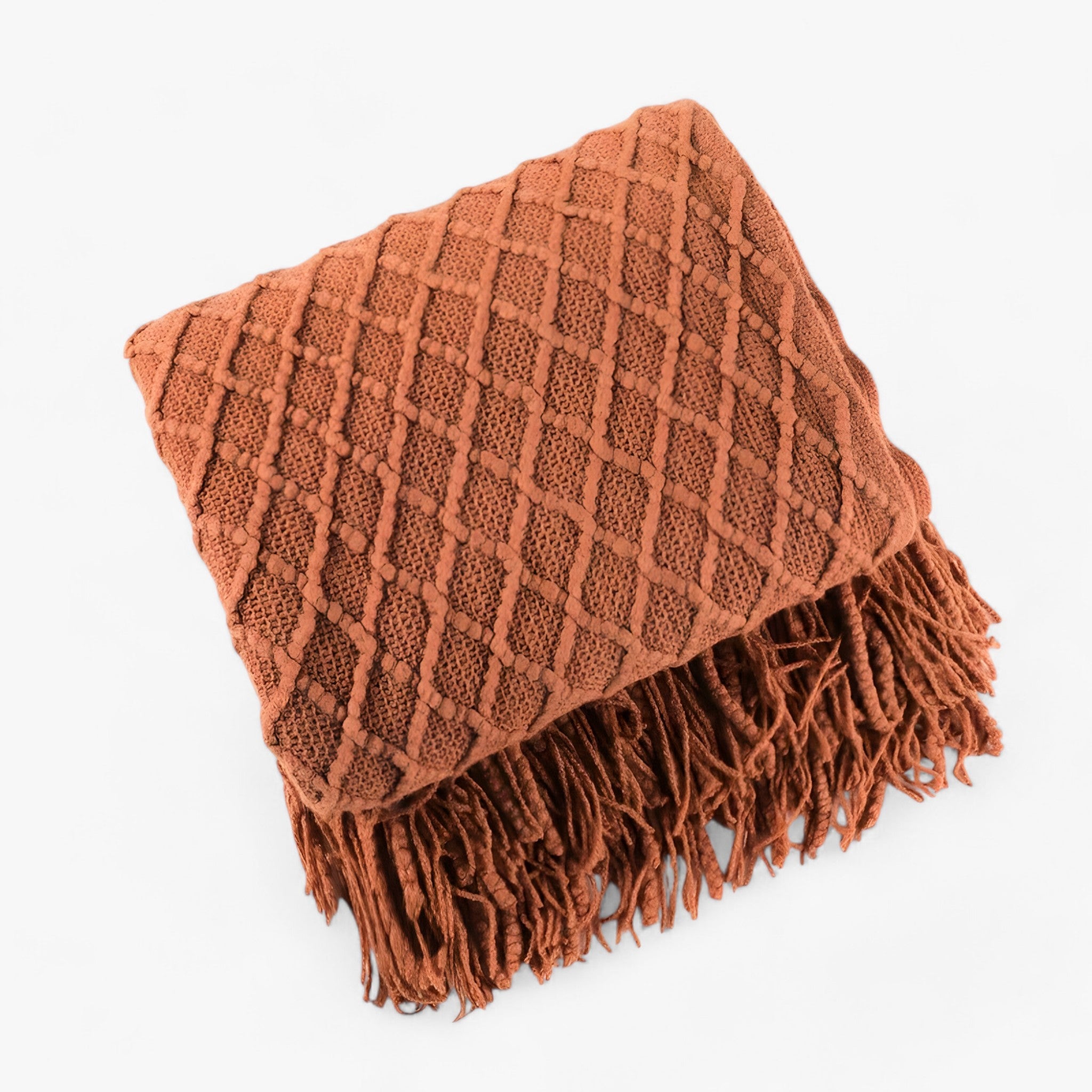 Ely | Coperta in cashmere nordico - Elegante e comoda - Rosso mattone - Blanket Blankets - Concept Palermo