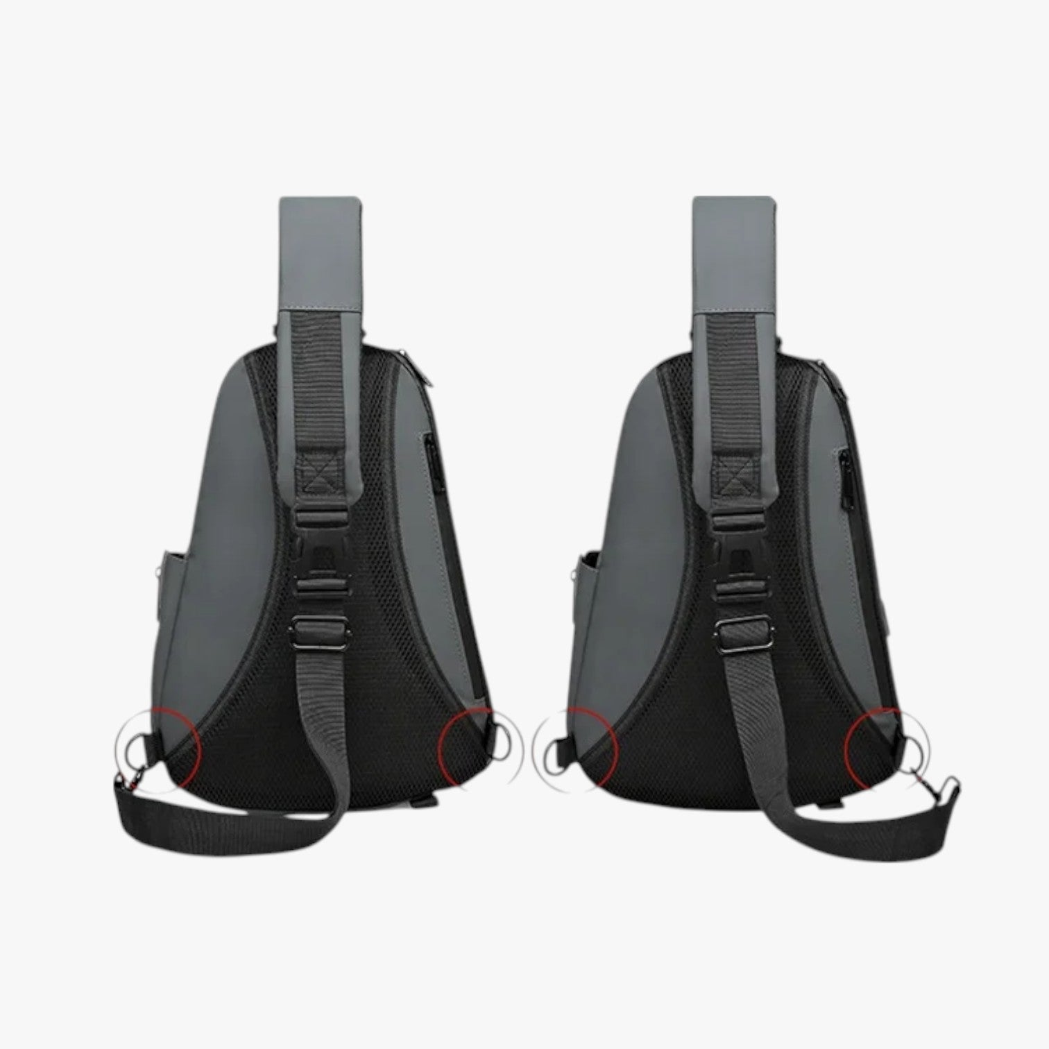 Borsa a tracolla impermeabile Dominick con USB: stile e ricarica sempre con te - - Bags mens bag - Concept Palermo