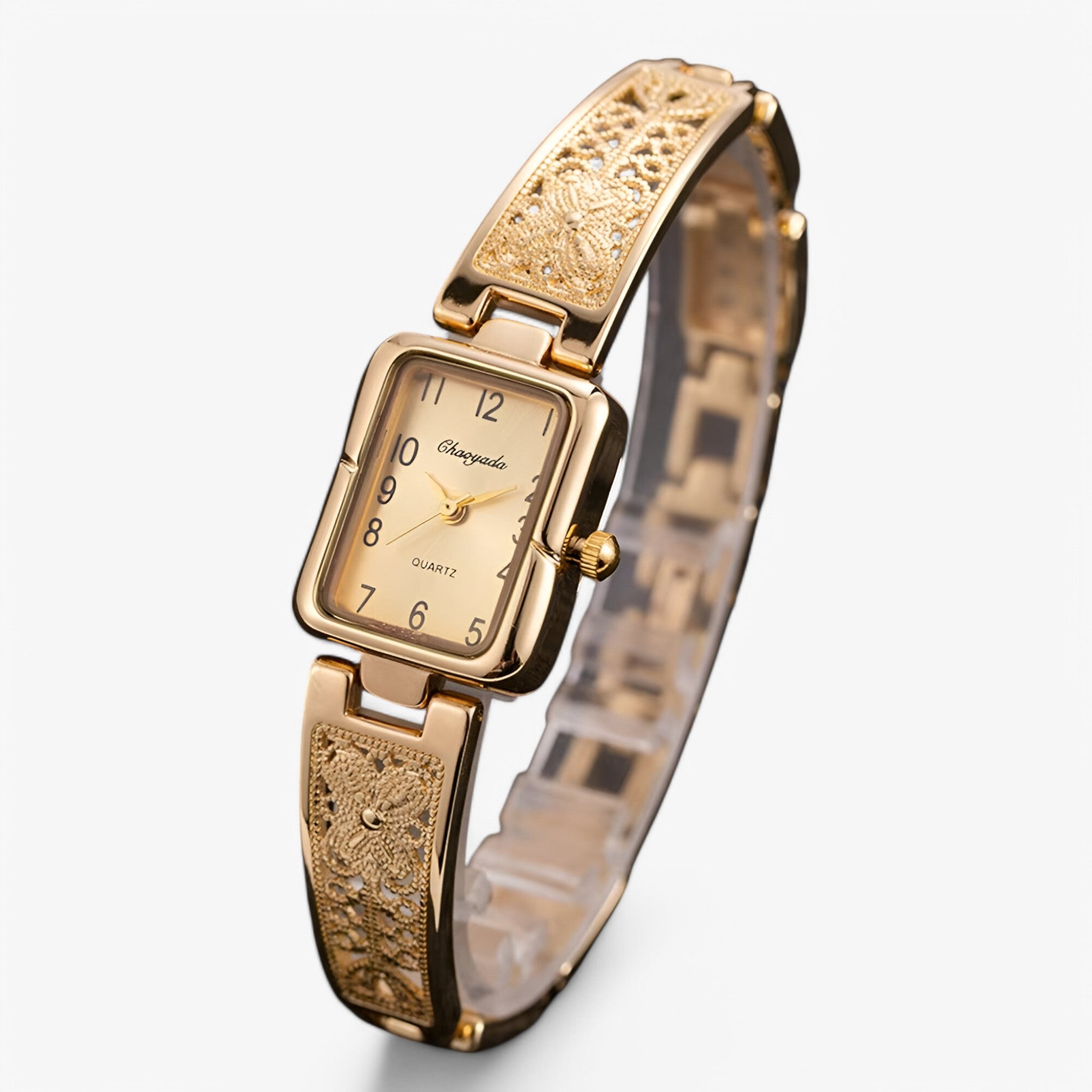 Clarisse | Orologio da donna bicolore argento e oro con quadrante quadrato - - female watch watch for women - Concept Palermo