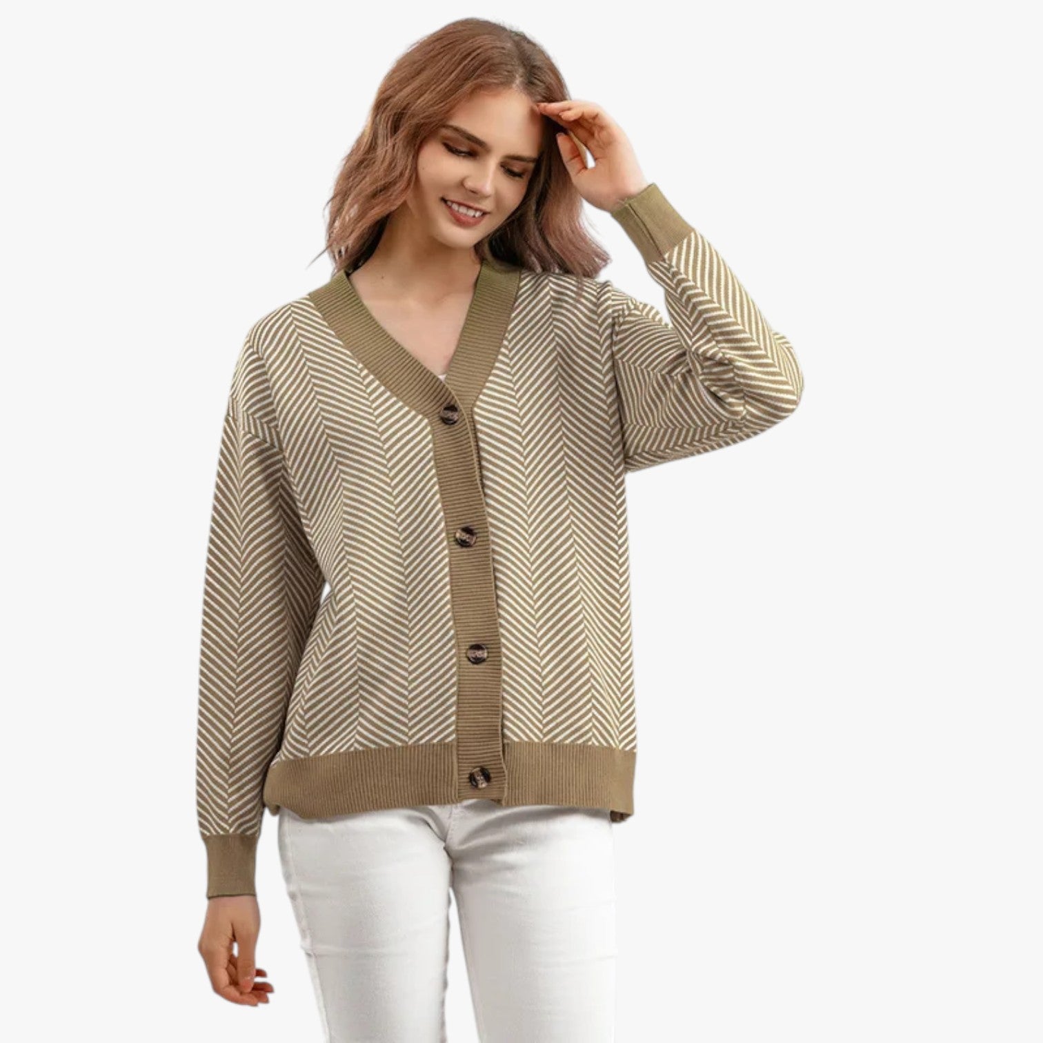 Rebecca | Cardigan con scollo a V da donna - Leggero ed elegante per l'autunno - - Sweater sweater women sweaters & cardigans - Concept Palermo