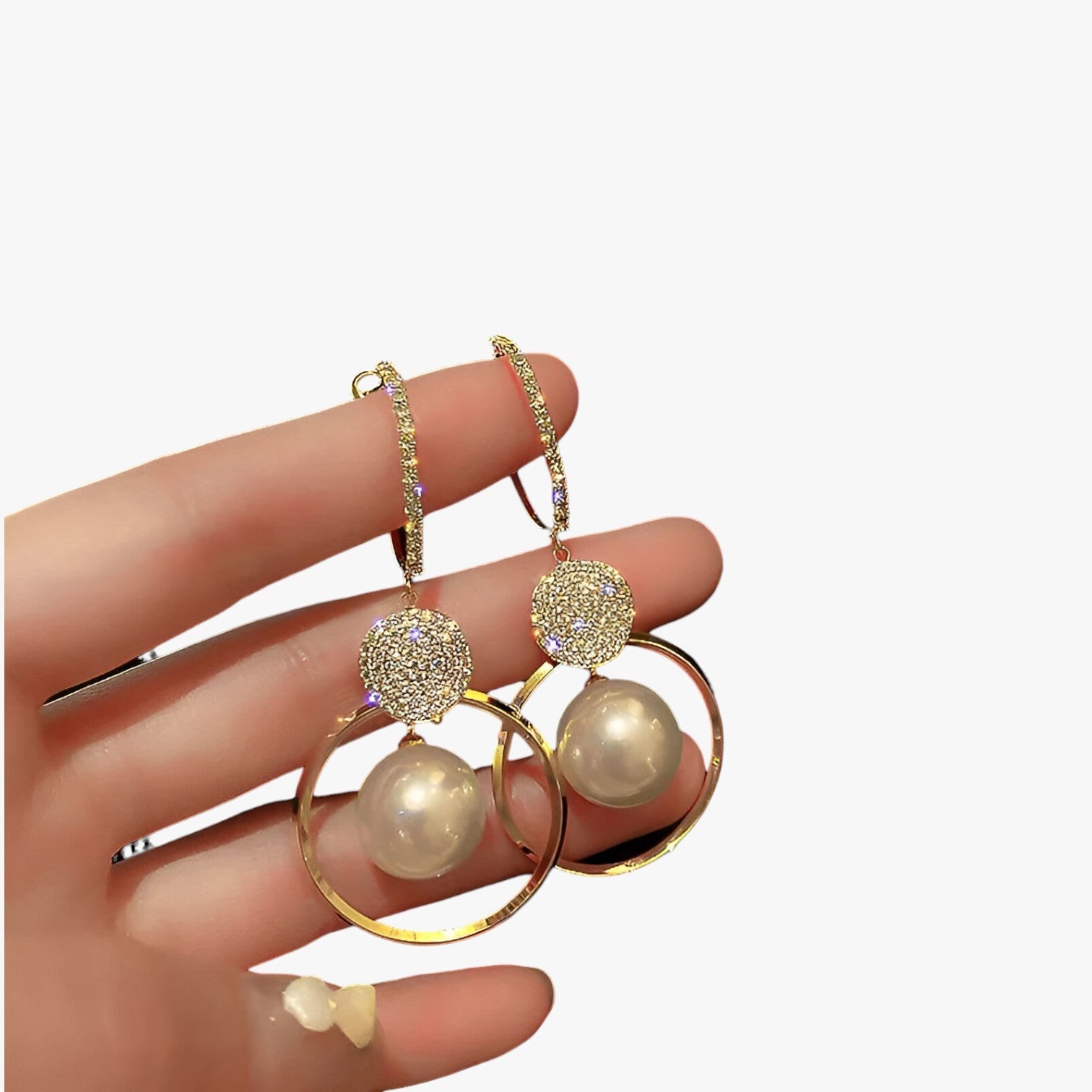 Evelyn | Elegante Radiosa - Orecchini a cerchio oversized con accenti dorati - - Accessories Jewelry EARRINGS womens earring - Concept Palermo