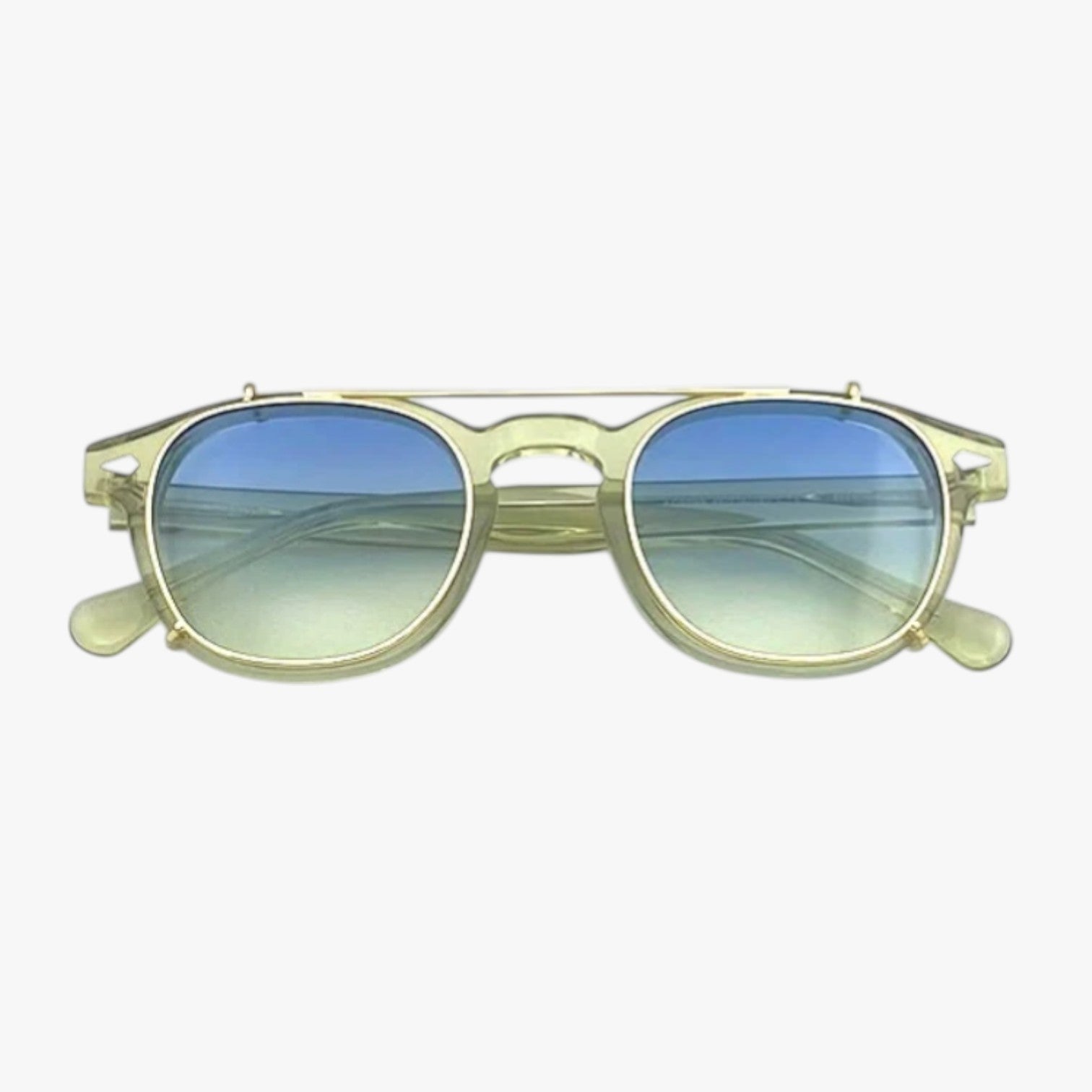 Karalyn | Eleganza e protezione 2 in 1 – Occhiali da vista polarizzati con clip - TAC ASACETO Verde blu - polarized sunglasses women Sunglasses sunglasses for women - Concept Palermo