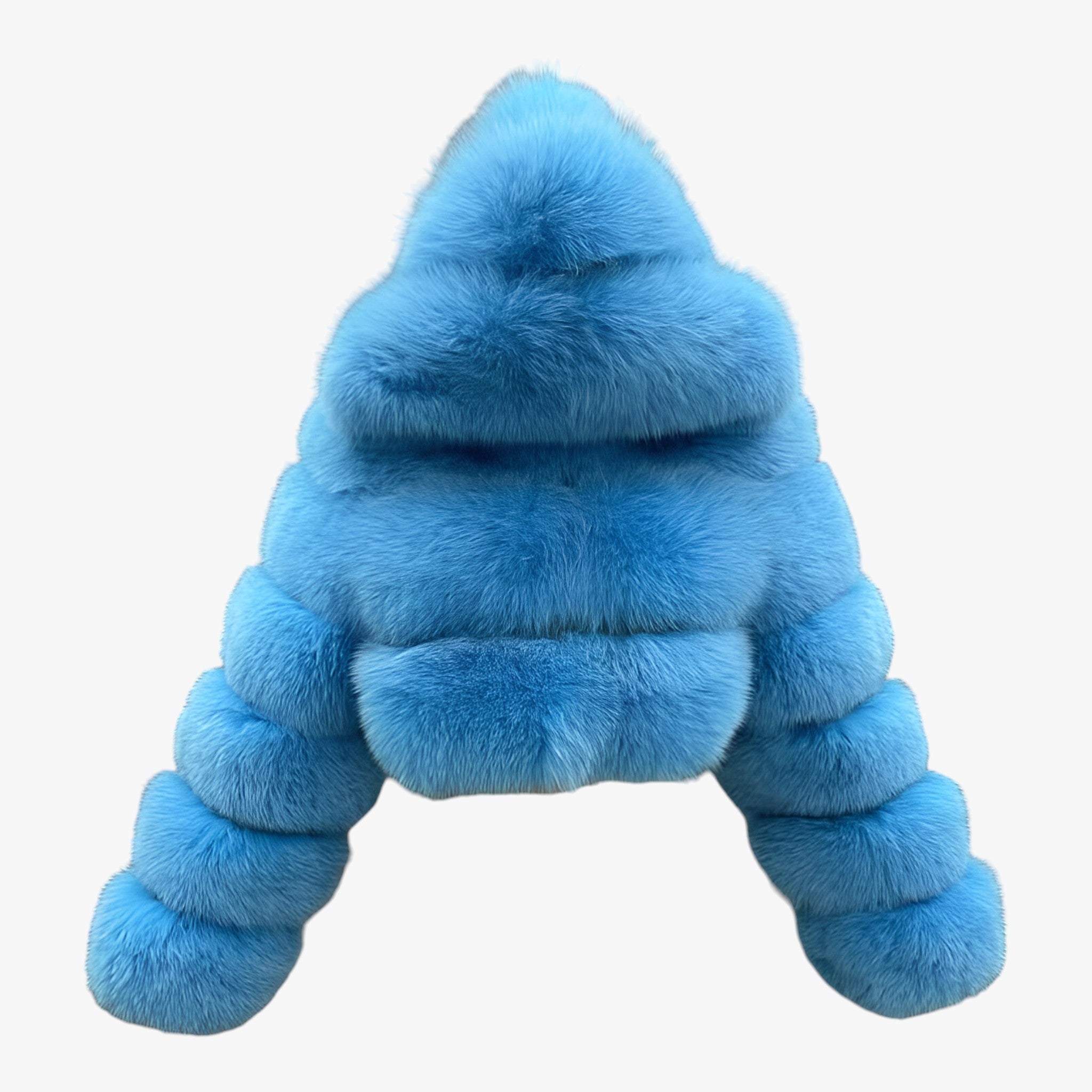 Adele | Giacca morbida in pelliccia sintetica - Calore e eleganza lussuosi - Blu Cielo - faux fur jacket for her fur jacket Jackets & Coats snow jacket winter winter jacket - Concept Palermo