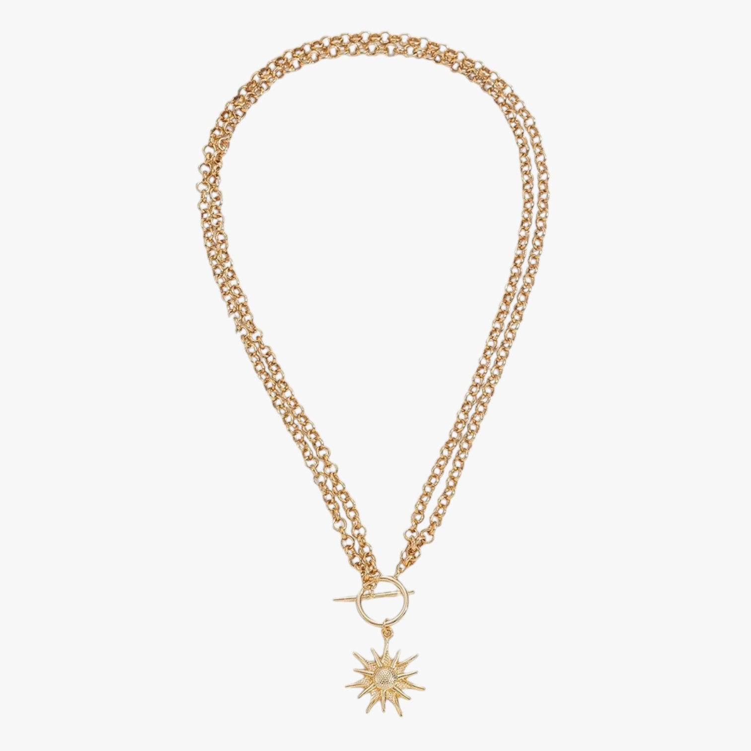 Nora | Collana hip hop con sole per look audaci e personalizzati - 41-50cm stile-ins Oro - elegant womens necklaces necklace Necklaces for Women - Concept Palermo
