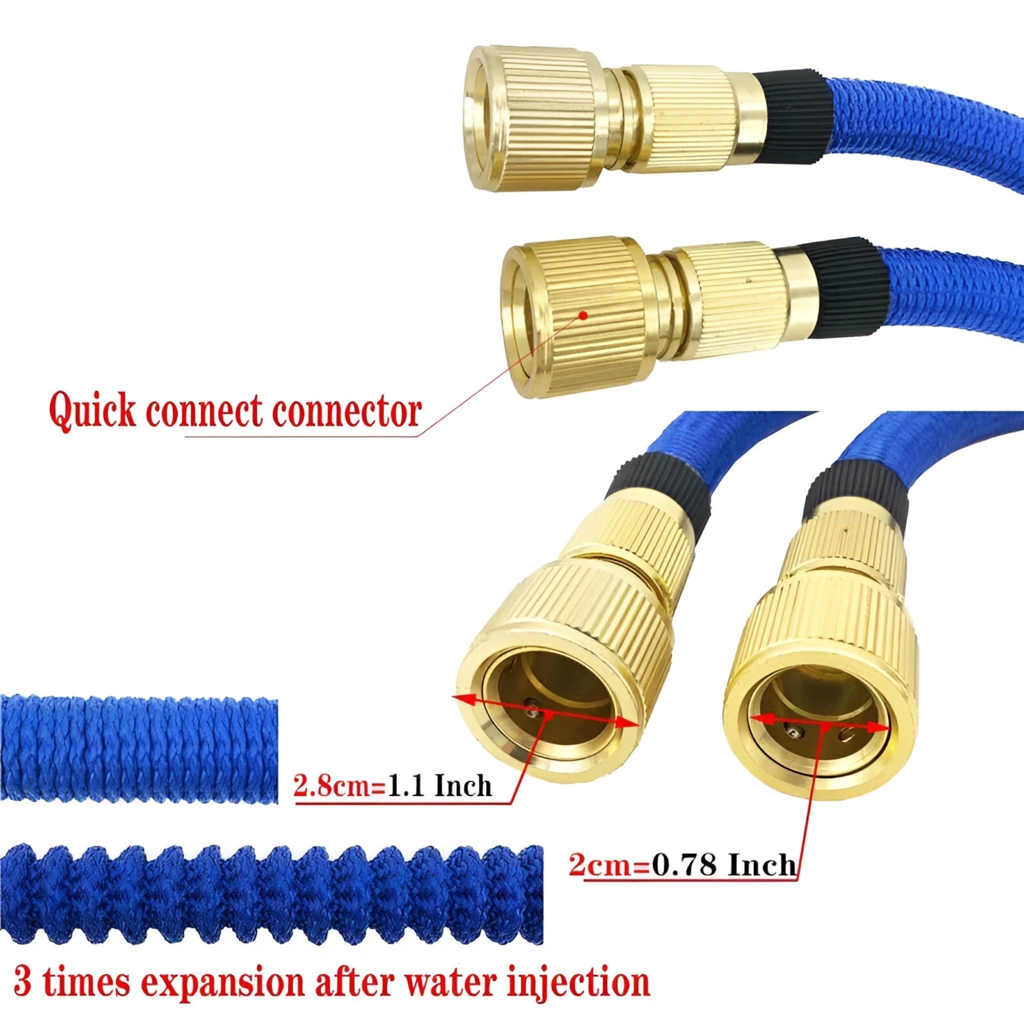 Aqua | Pistola a spruzzo per giardino con tubo flessibile - Pressione regolabile per una pulizia potente - - garden hose hose spray - Concept Palermo