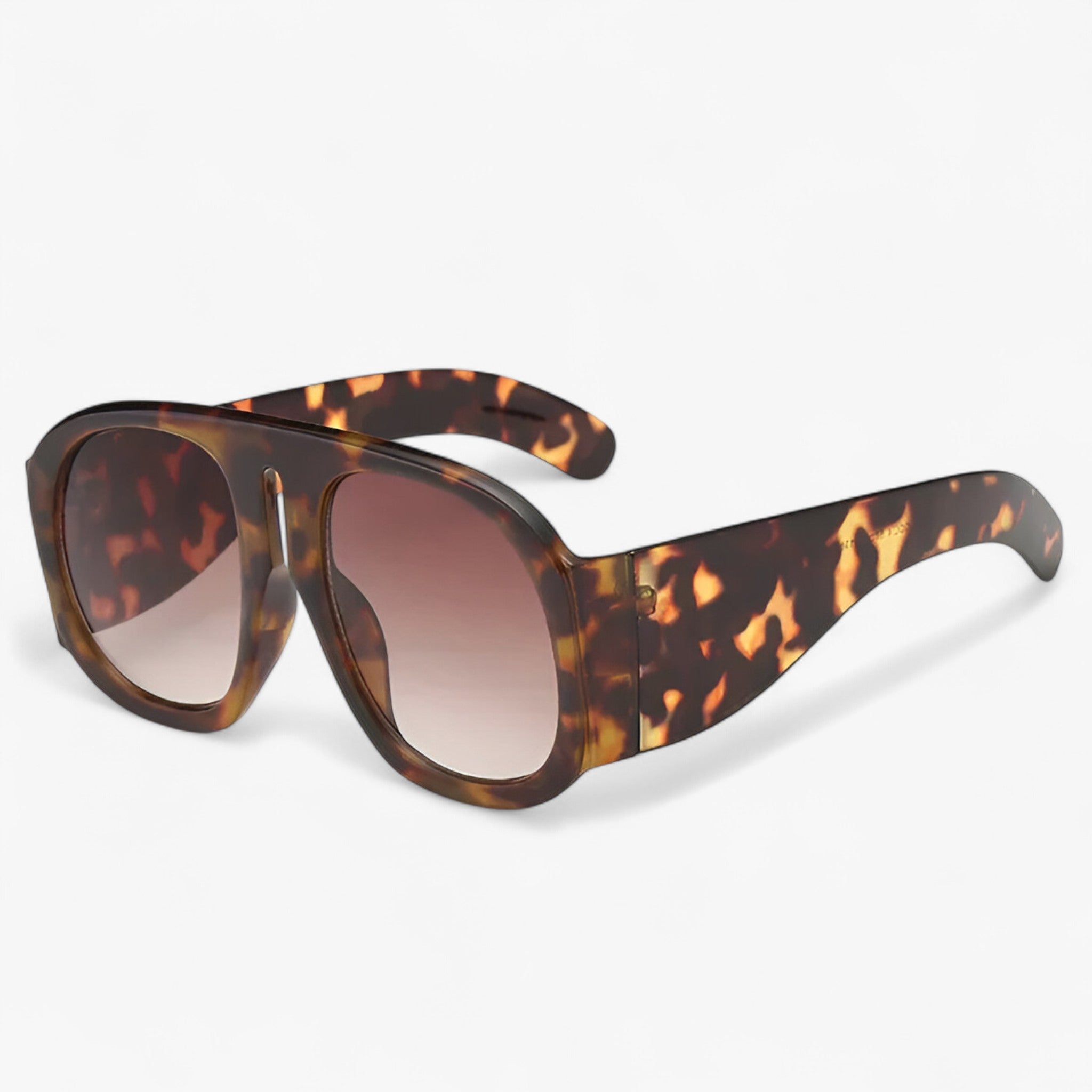 Lorenzo | Occhiali da sole rotondi oversize dallo stile retrò - Tè Leopardo 1pcs - mens sunglasses Polarized man sunglasses Sunglasses sunglasses polarized men - Concept Palermo