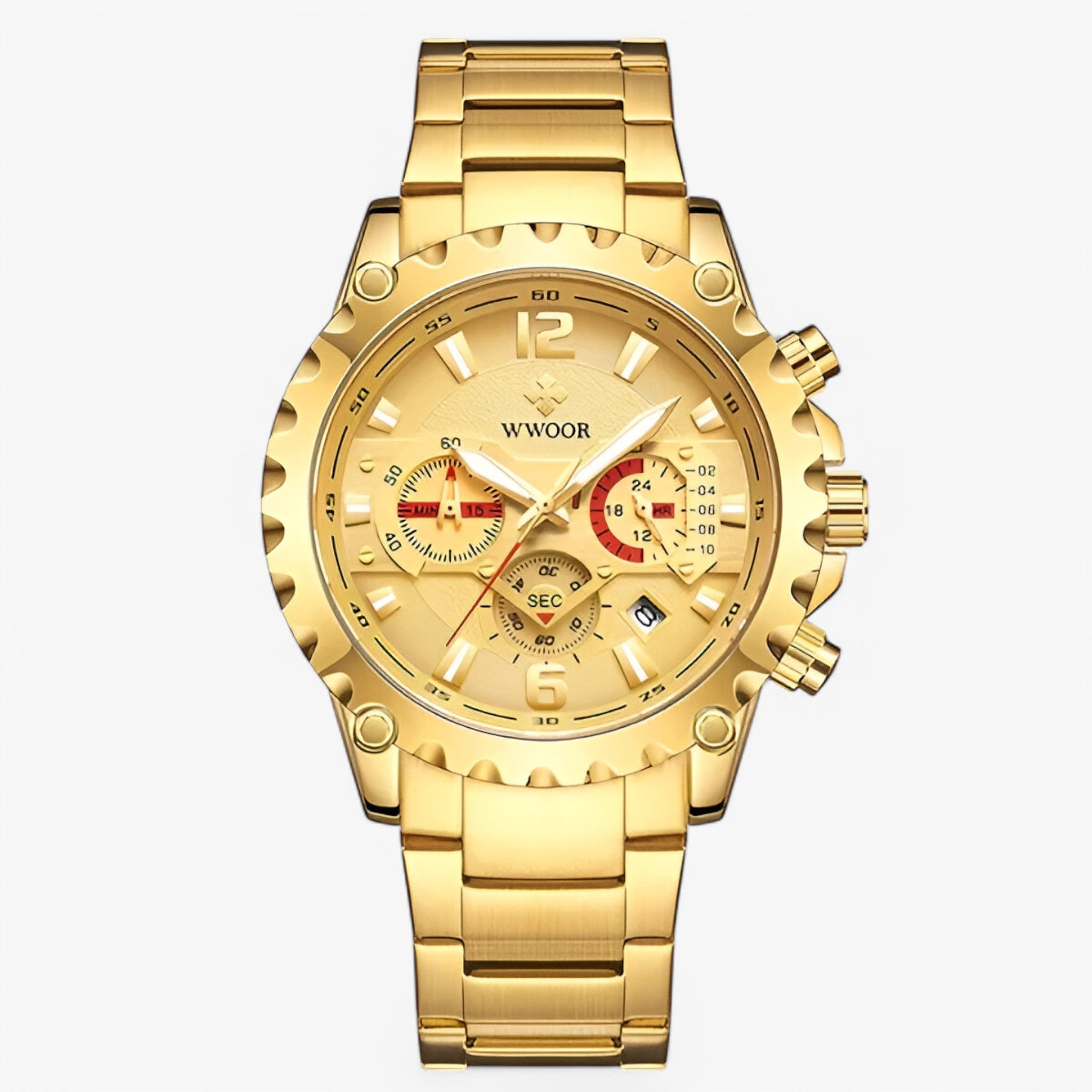 Cleo | Orologio Cronografo di Lusso in Acciaio Inossidabile - oro oro - - Concept Palermo