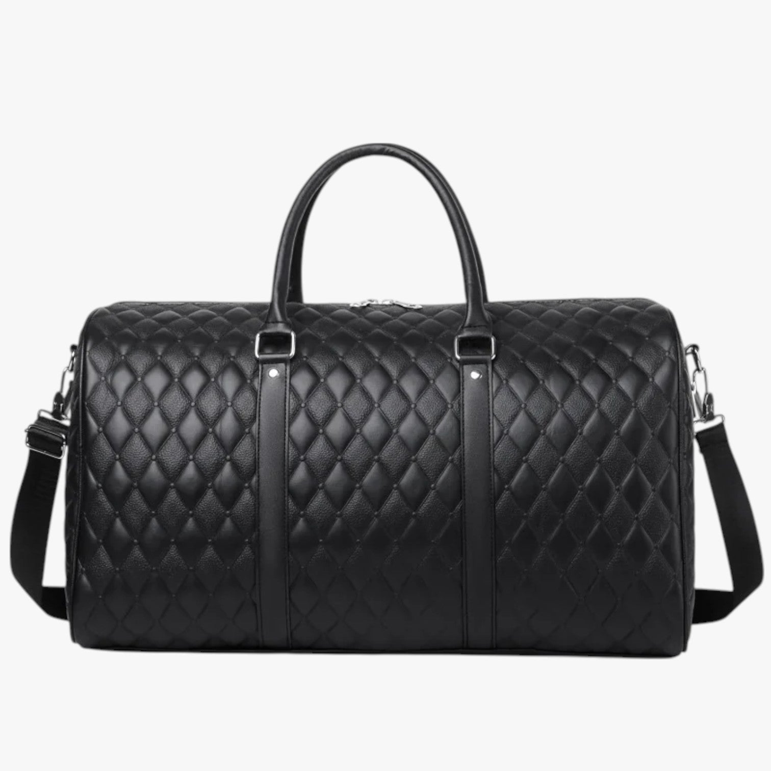 Jake | Borsa da weekend in pelle da uomo: elegante e spaziosa per ogni viaggio - Nero - Bags mens bag Travel Bags - Concept Palermo