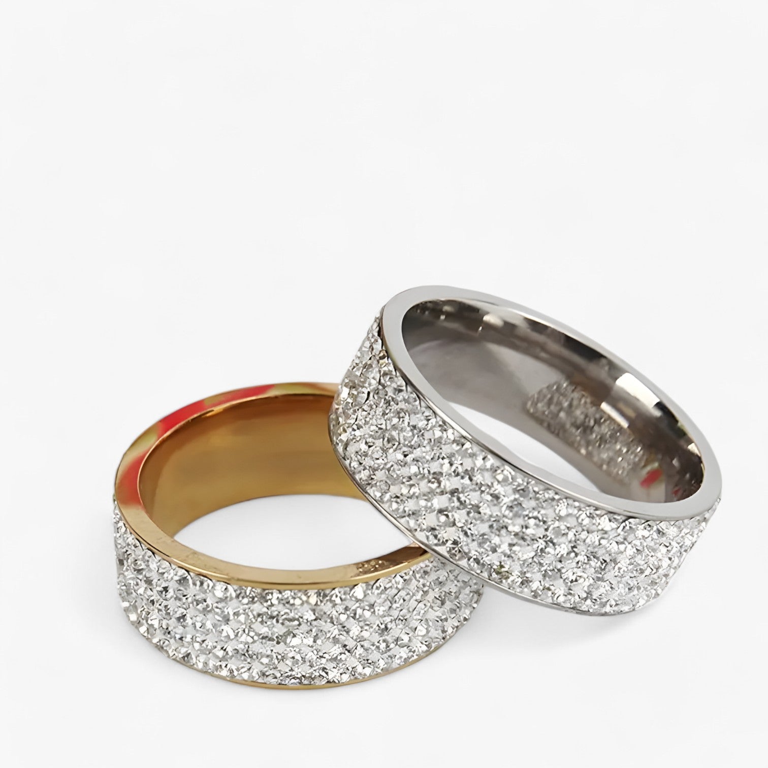 Celeste | Anello di lusso in acciaio inox con pietra di cristallo – Elegante fede nuziale - - Accessories Jewelry Rings womens ring - Concept Palermo