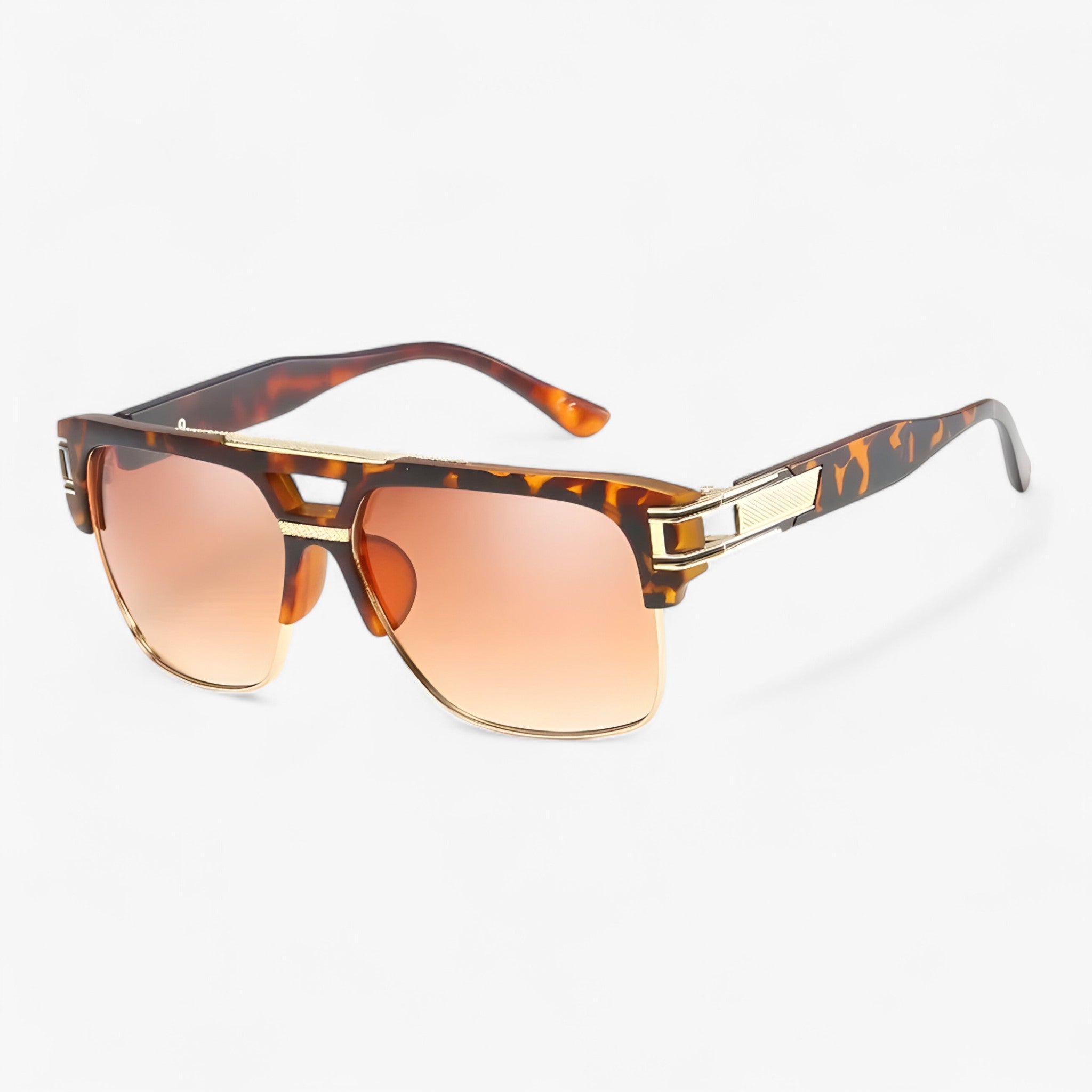 Emil | Occhiali da sole quadrati classici a specchio unisex - Leopardo - Fashion Sunglasses men sunglasses polarized mens sunglasses Polarized man sunglasses Sunglasses sunglasses polarized men - Concept Palermo