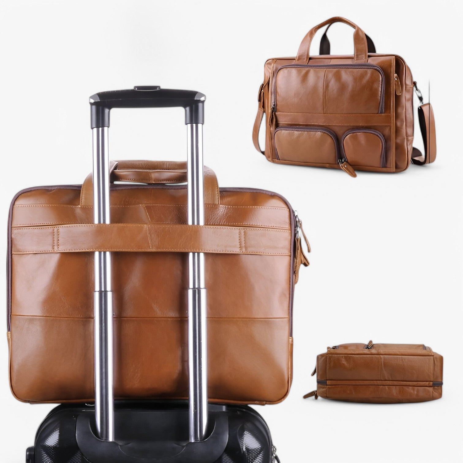 Murphy | Luxe e spaziosa - borsa per laptop in pelle per lavoro e viaggi - - Bags mens bag Shoulder Bags - Concept Palermo