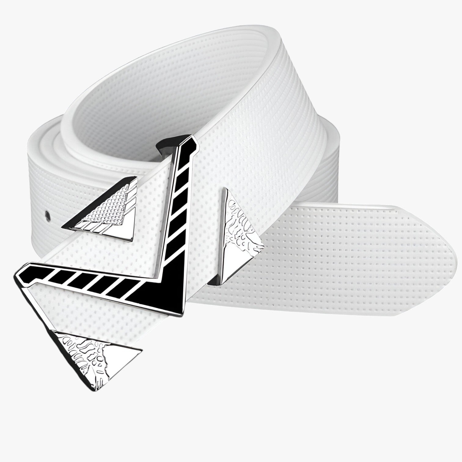 Isaac | Cintura Elegante con Fibbia V Dorata - - Belts belts for men Mens belt - Concept Palermo