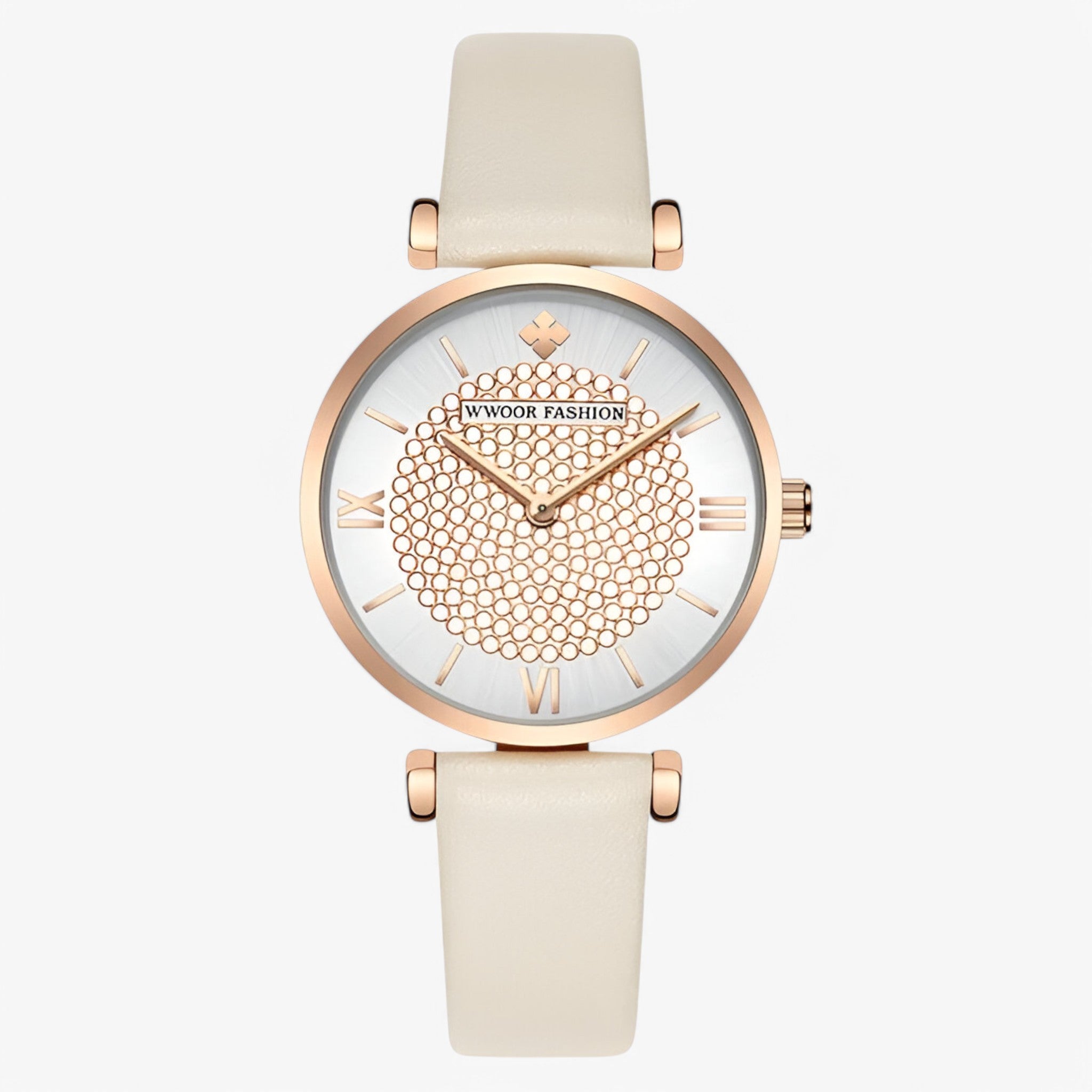 Valeria | Orologio elegante in pelle rossa - bianca - watch for women - Concept Palermo