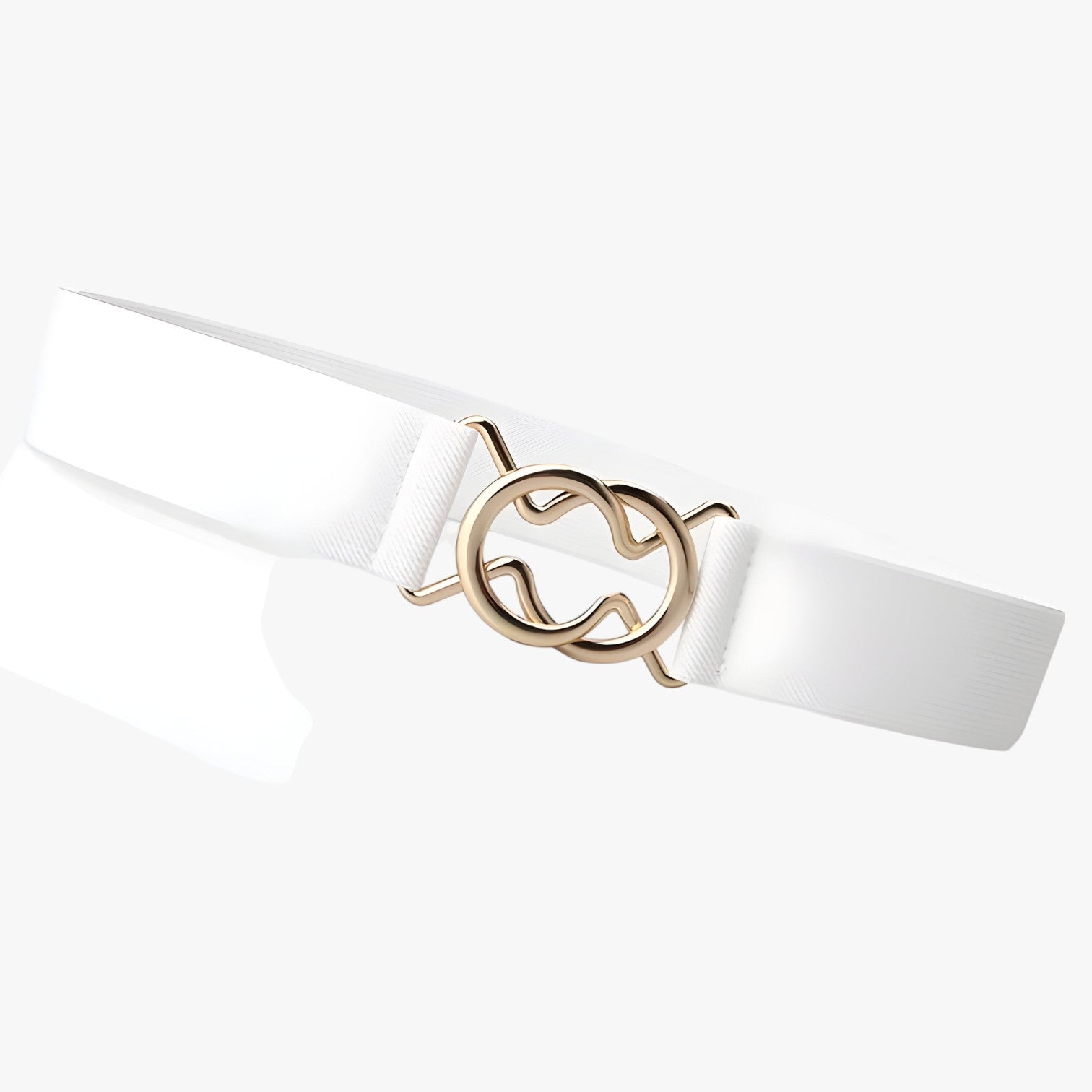 Ethel | Eleganza Vintage - Cintura elasticizzata per un silhouette lusinghiero - bianco 70cm - belts waist belt for women Womens belt - Concept Palermo