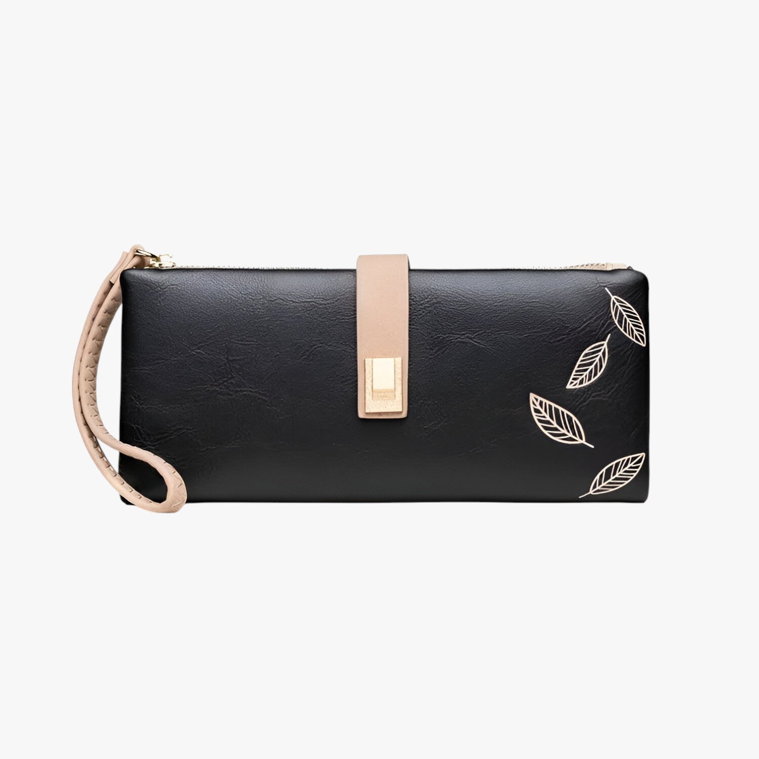 Makayla | Portafoglio lungo da donna - Spazioso, elegante e pratico - Nero - wallet womens wallet - Concept Palermo