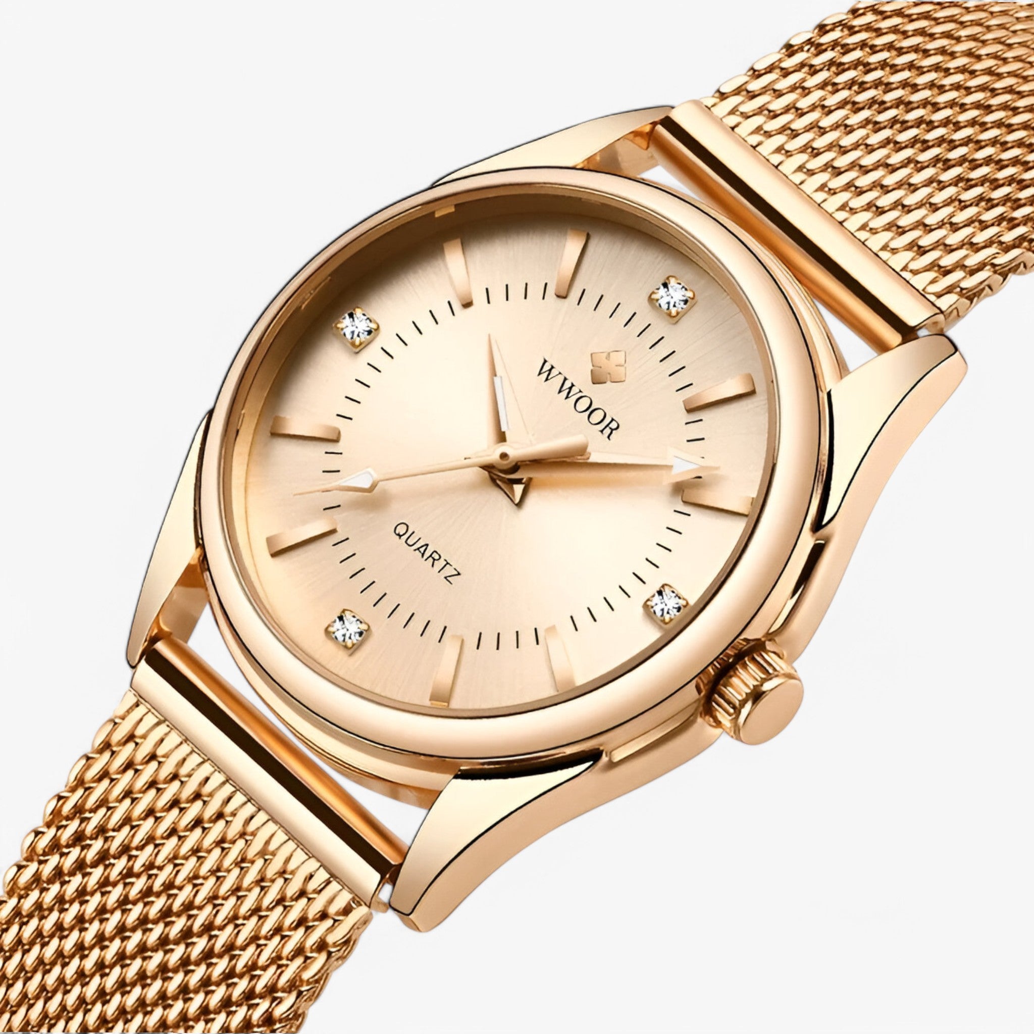 Mary | Orologio da donna di lusso in oro elegante con diamanti - oro rosa - watch for women - Concept Palermo