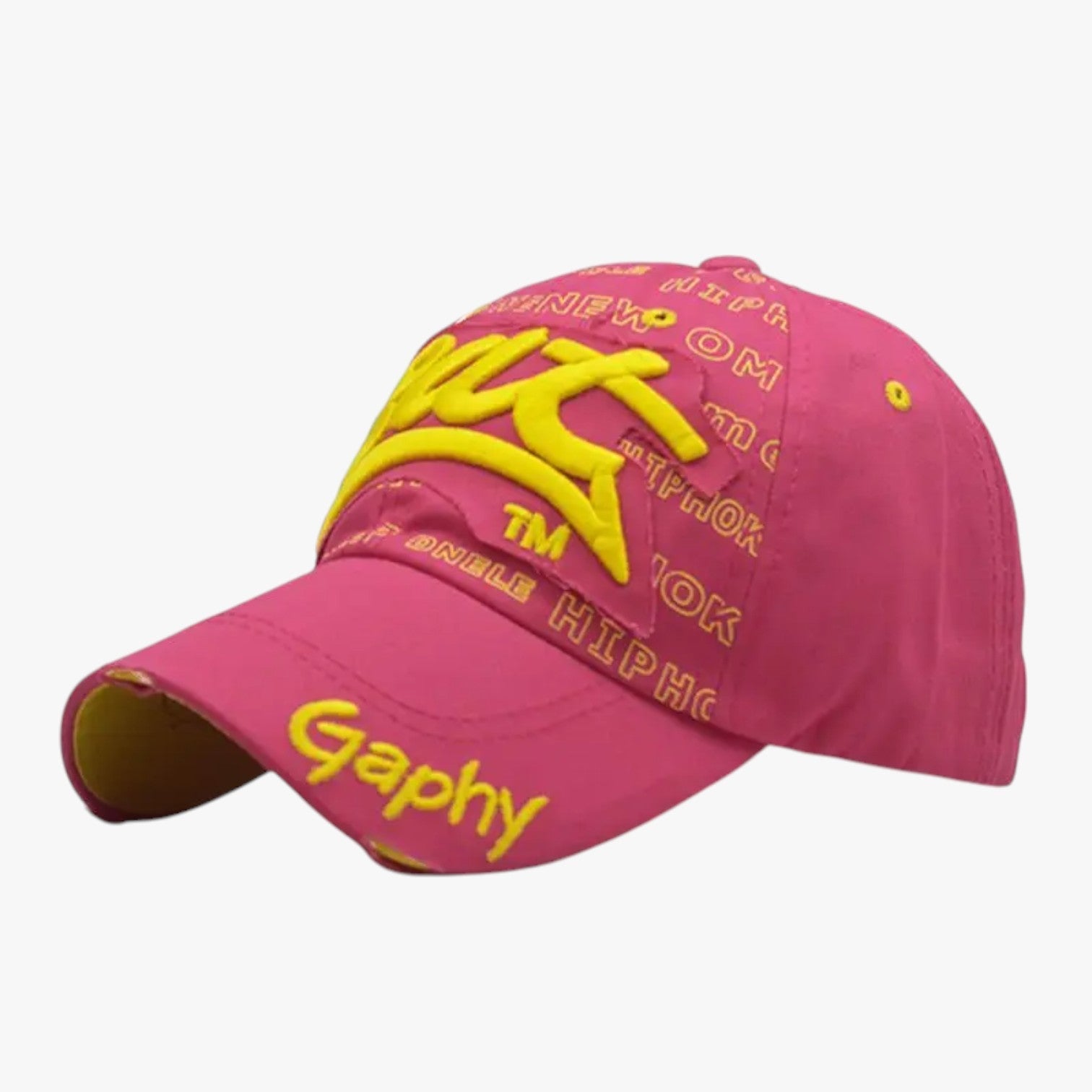 Harlan | Berretto snapback in cotone per uomo - Stile cool con ricamo di squali - Roze Geel XXL >8J - Baseball caps caps mens accessory - Concept Palermo