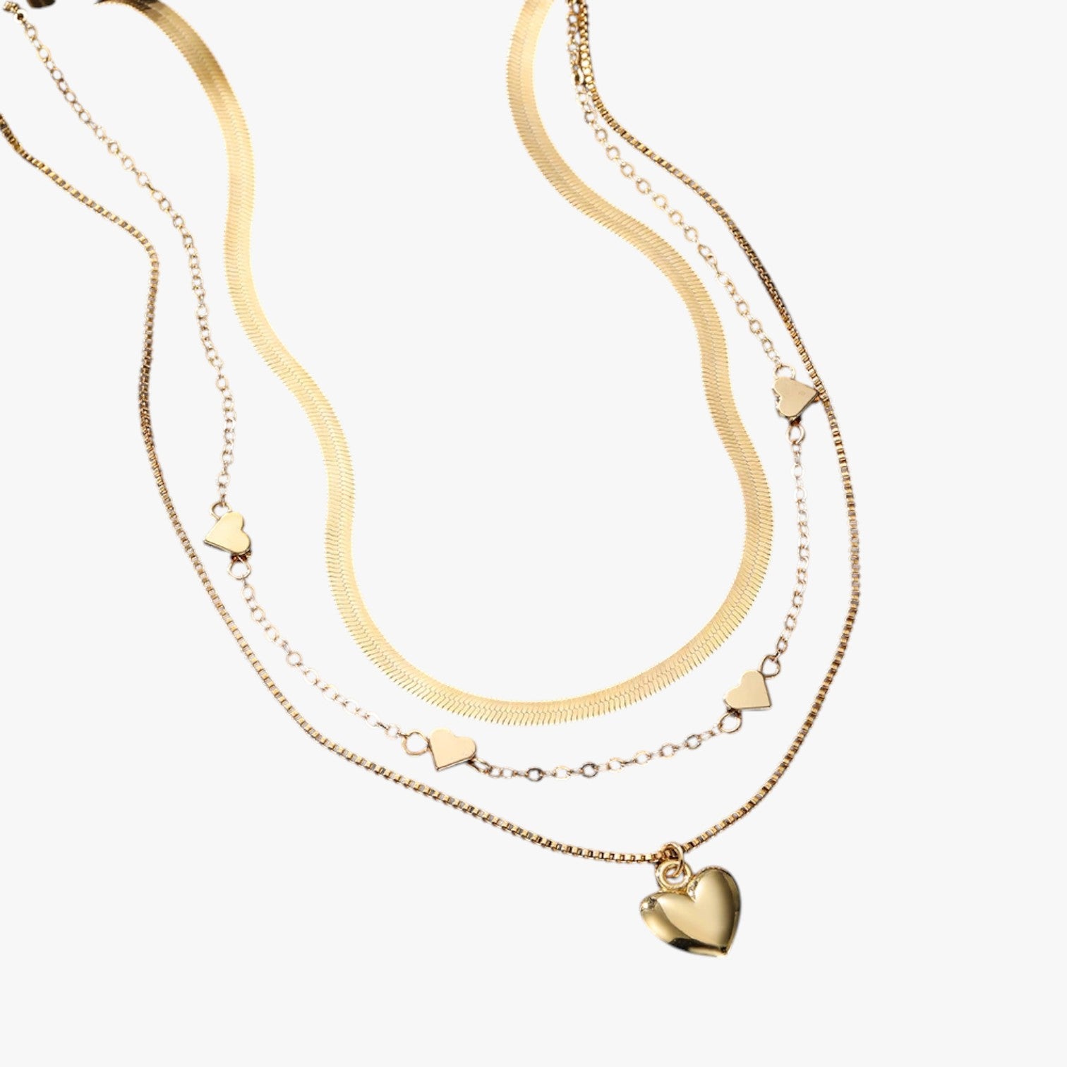Isabelle | Eleganza a strati - La collana a cuore che illumina il tuo look - - elegant womens necklaces necklace Necklaces for Women - Concept Palermo