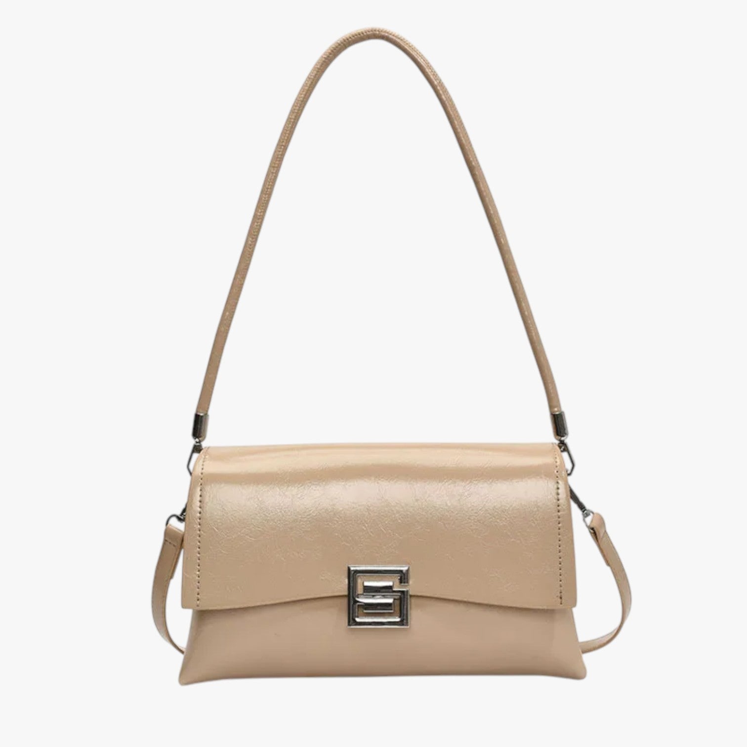 Amelia | Elegante borsa a conchiglia - con una finitura lussuosa per un tocco raffinato - Taupe - Bags women bags Women's handbags - Concept Palermo