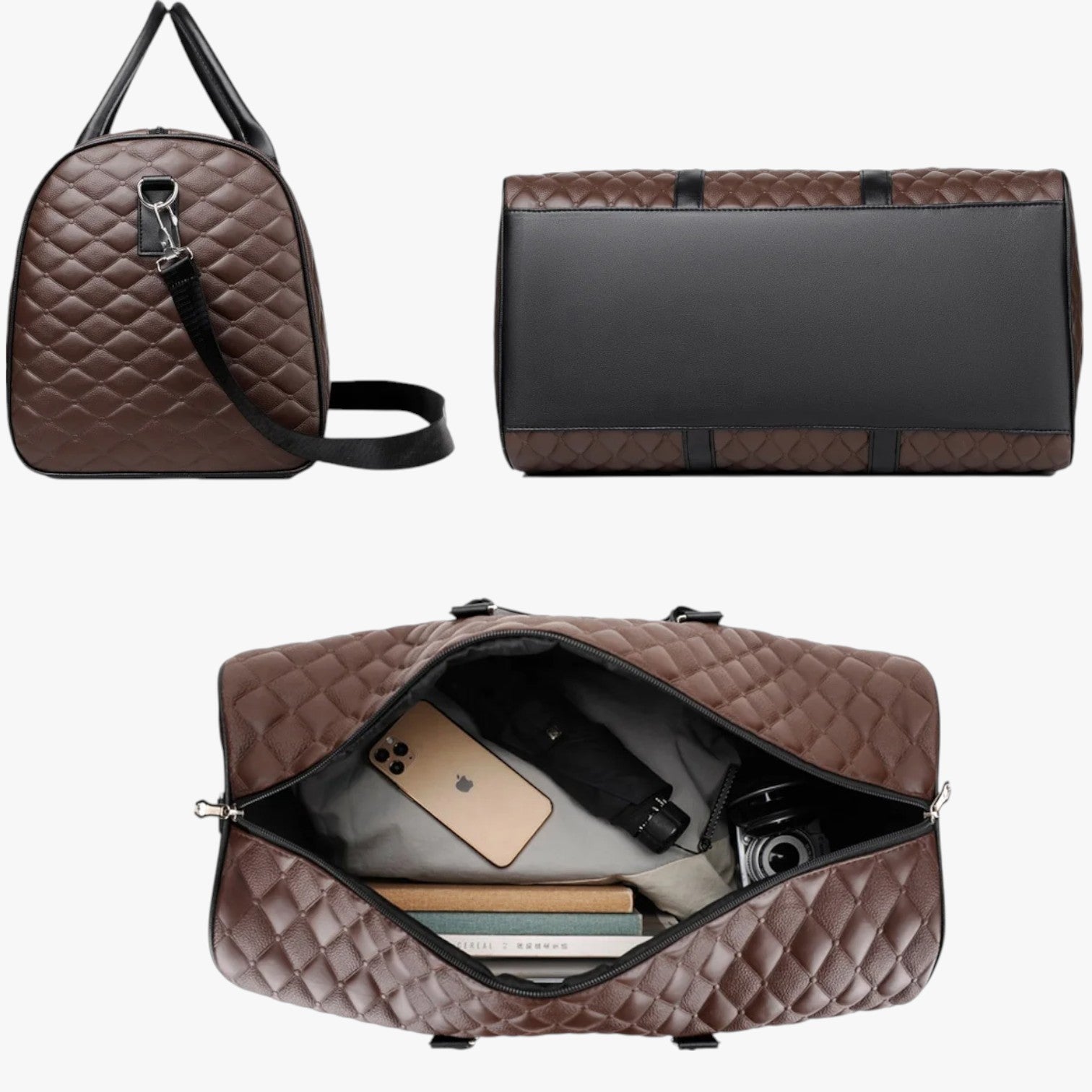 Jake | Borsa da weekend in pelle da uomo: elegante e spaziosa per ogni viaggio - - Bags mens bag Travel Bags - Concept Palermo
