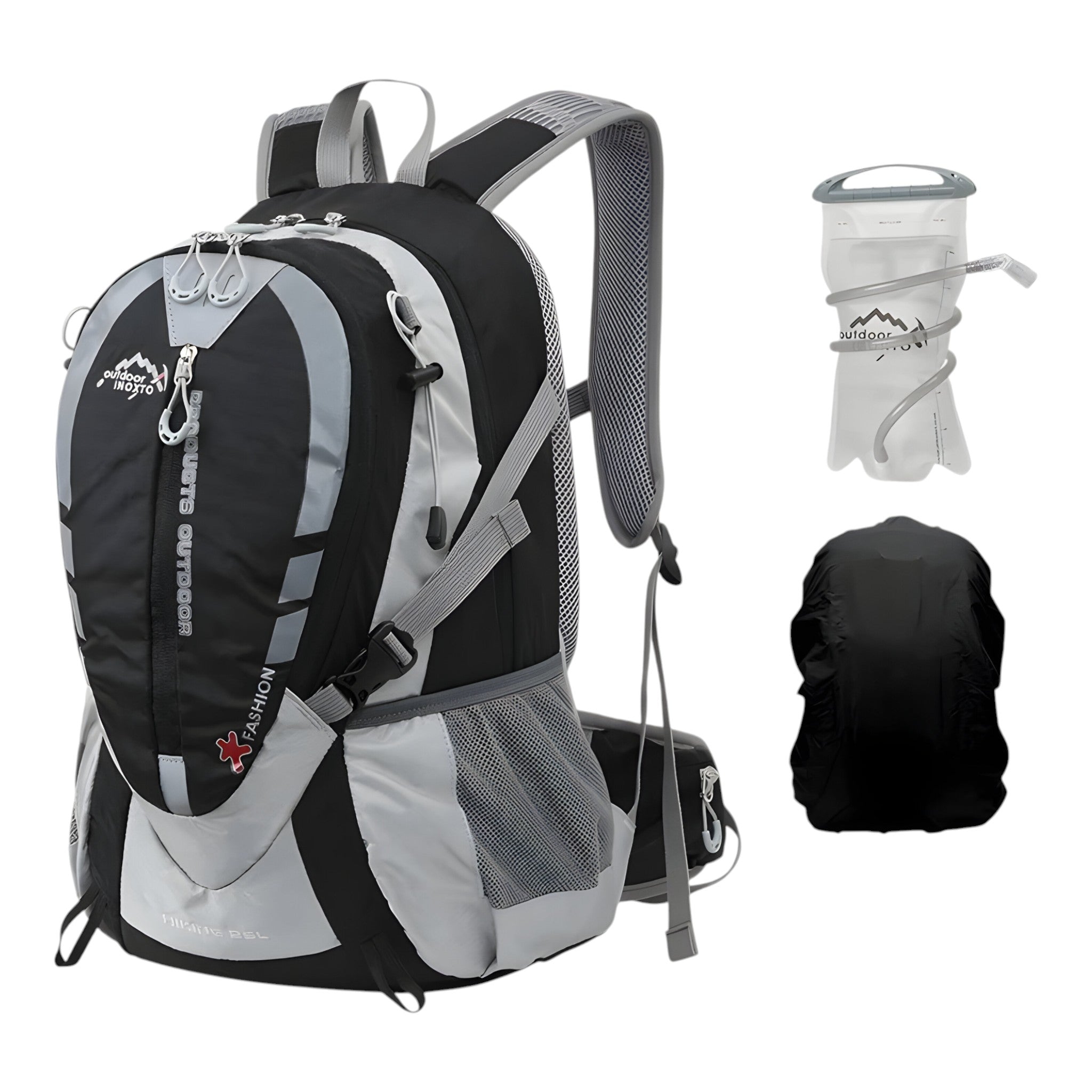 Arthur | Zaino idrico da 25L - Nero 2L Copertura pioggia - - Concept Palermo