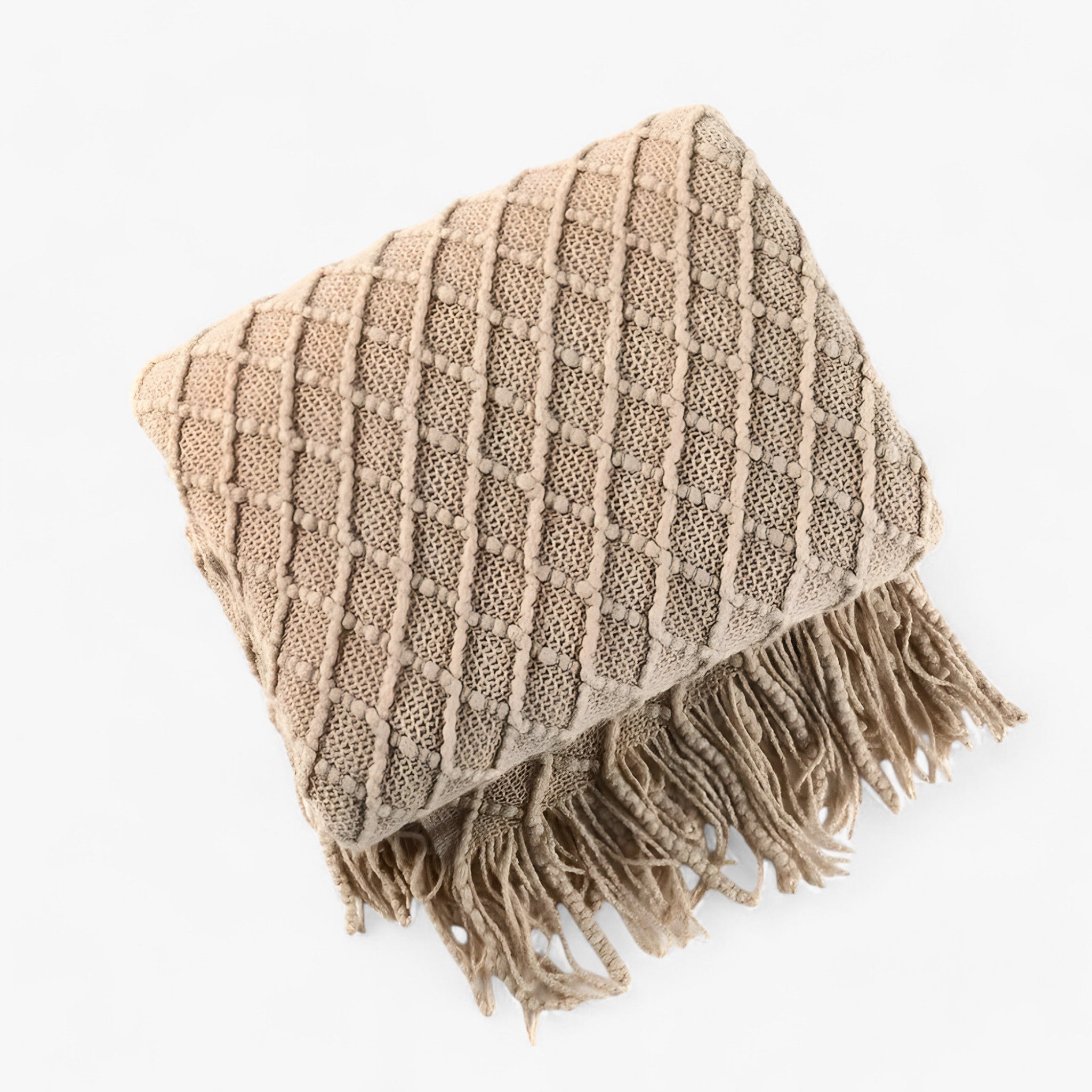 Ely | Coperta in cashmere nordico - Elegante e comoda - Khaki - Blanket Blankets - Concept Palermo