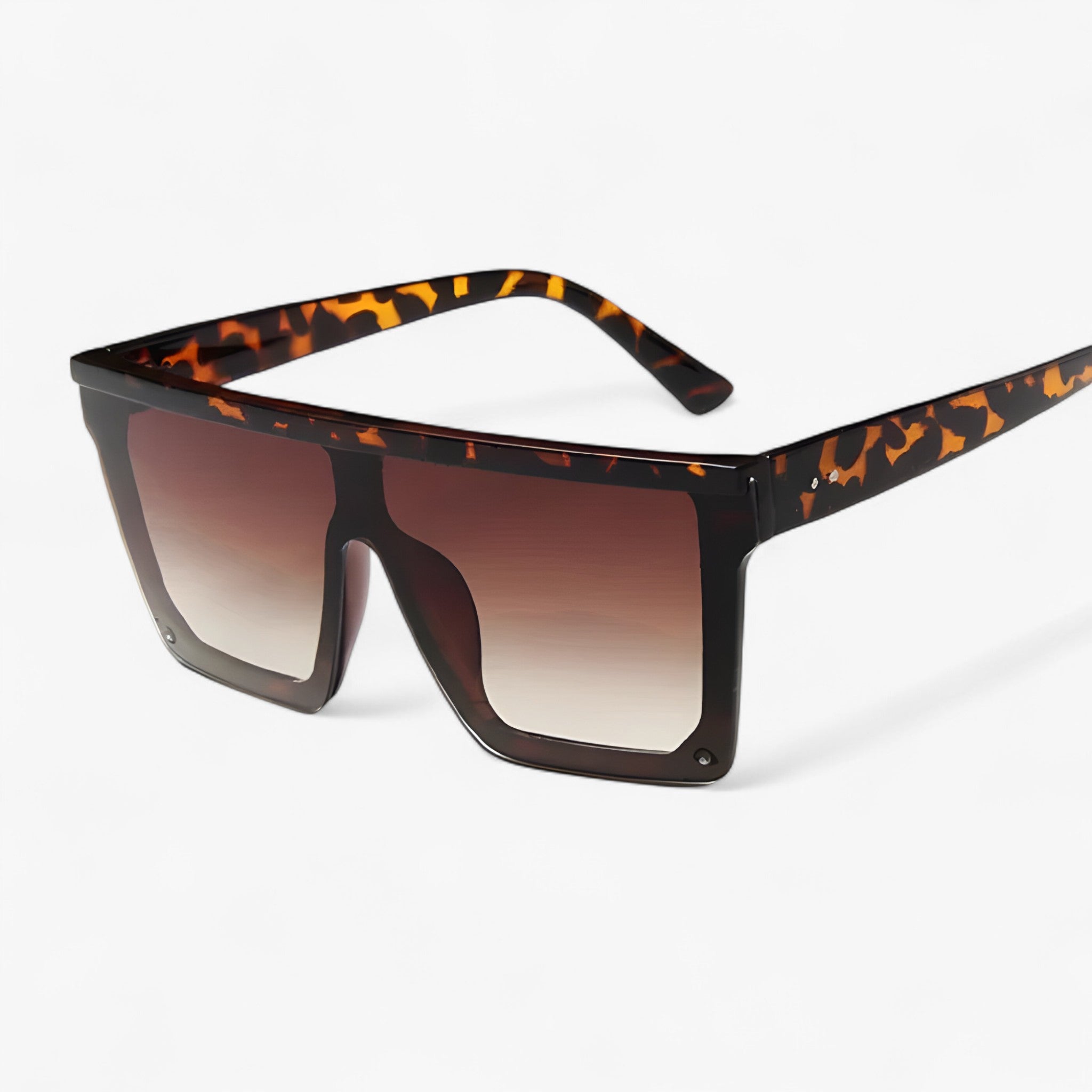 Adrian | Occhiali da sole oversize retrò neri - Leopardo - - Concept Palermo