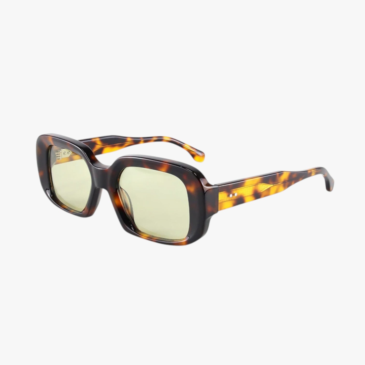 Tamara | Eleganza decisa - Occhiali da sole da donna in acetato firmati - Marrone Giallo - Fashion Sunglasses Sunglasses sunglasses for women - Concept Palermo