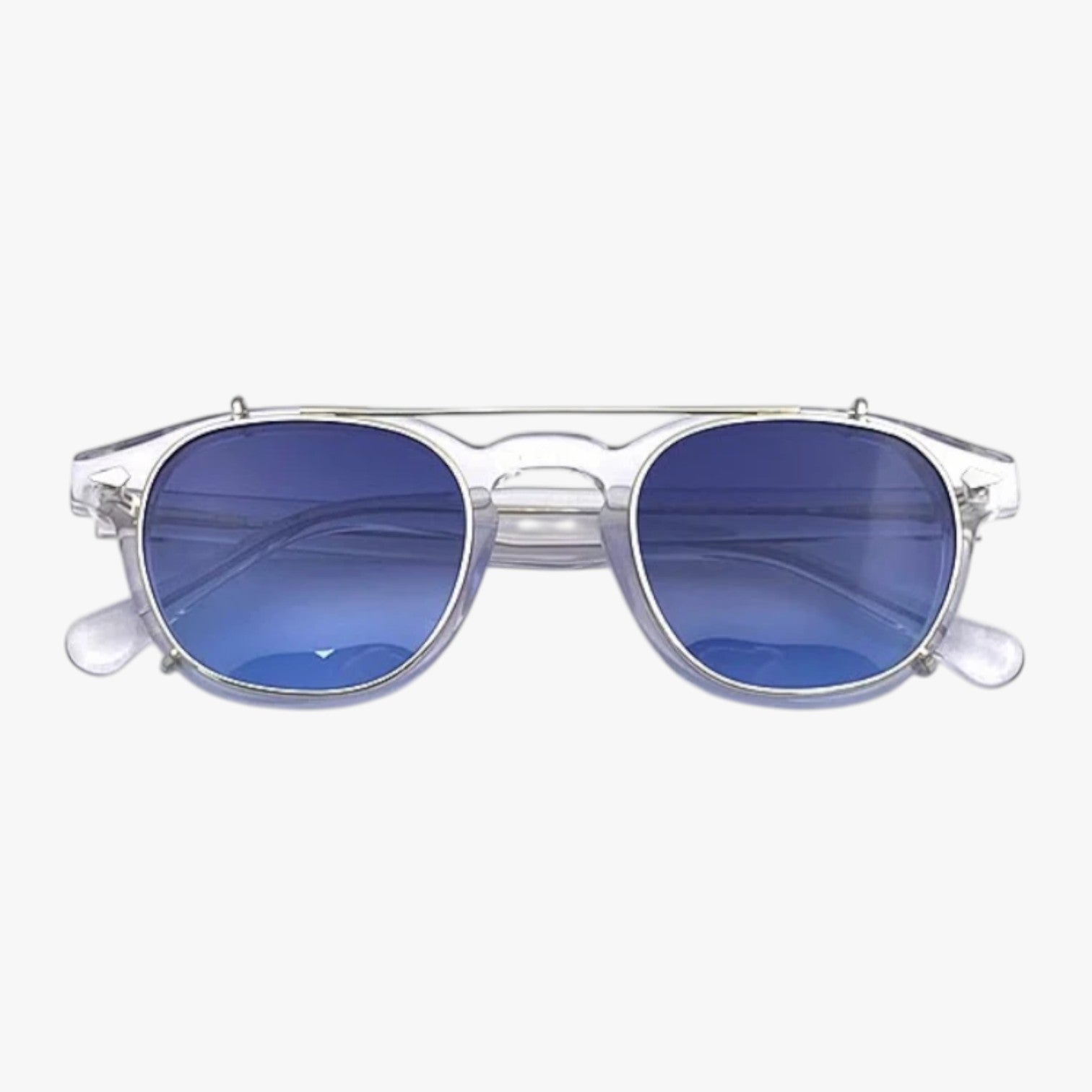 Karalyn | Eleganza e protezione 2 in 1 – Occhiali da vista polarizzati con clip - TAC ASACETO Blu argento - polarized sunglasses women Sunglasses sunglasses for women - Concept Palermo