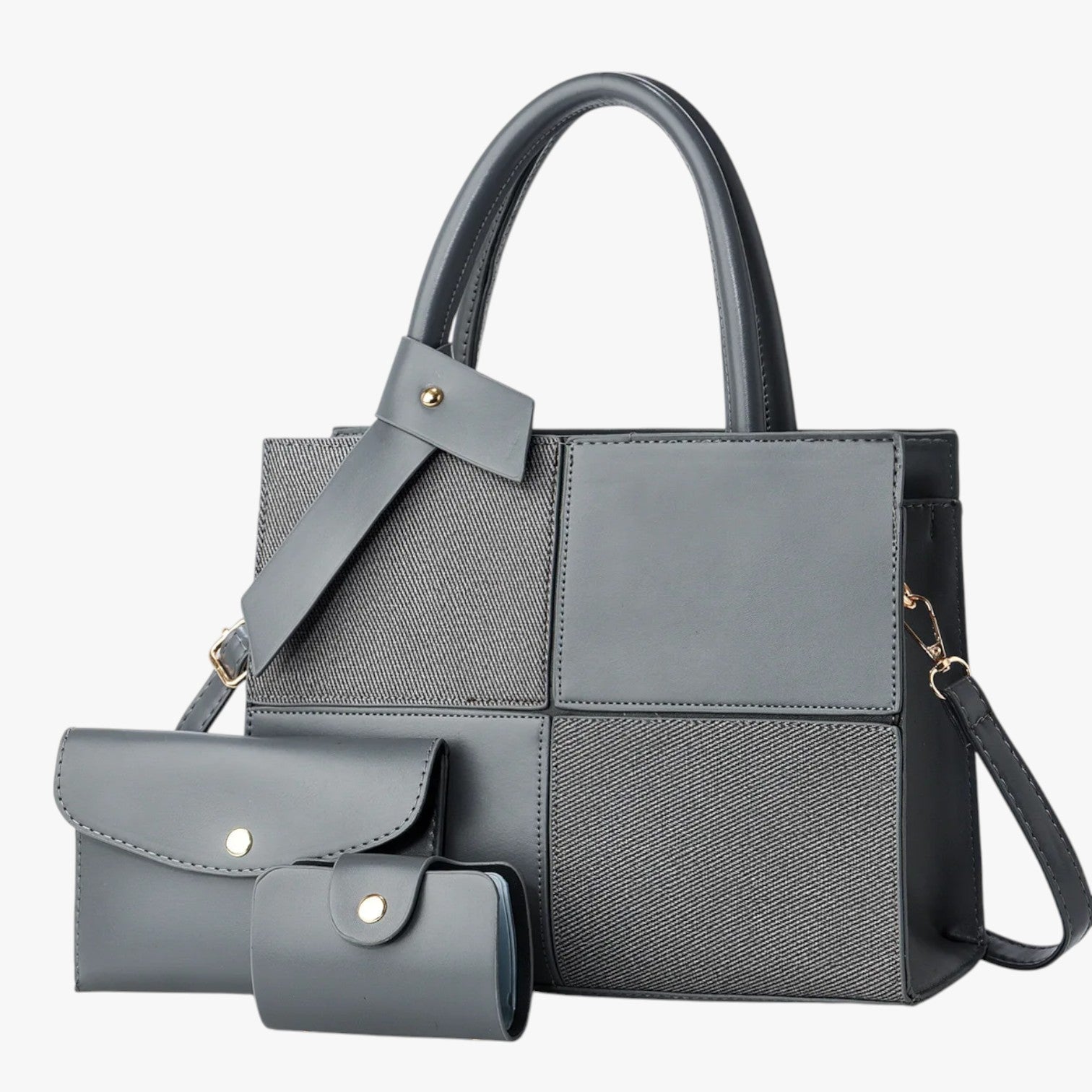 Alma | Borsa tote retrò spaziosa e impermeabile - Grigio - Bags women bags Women's handbags - Concept Palermo