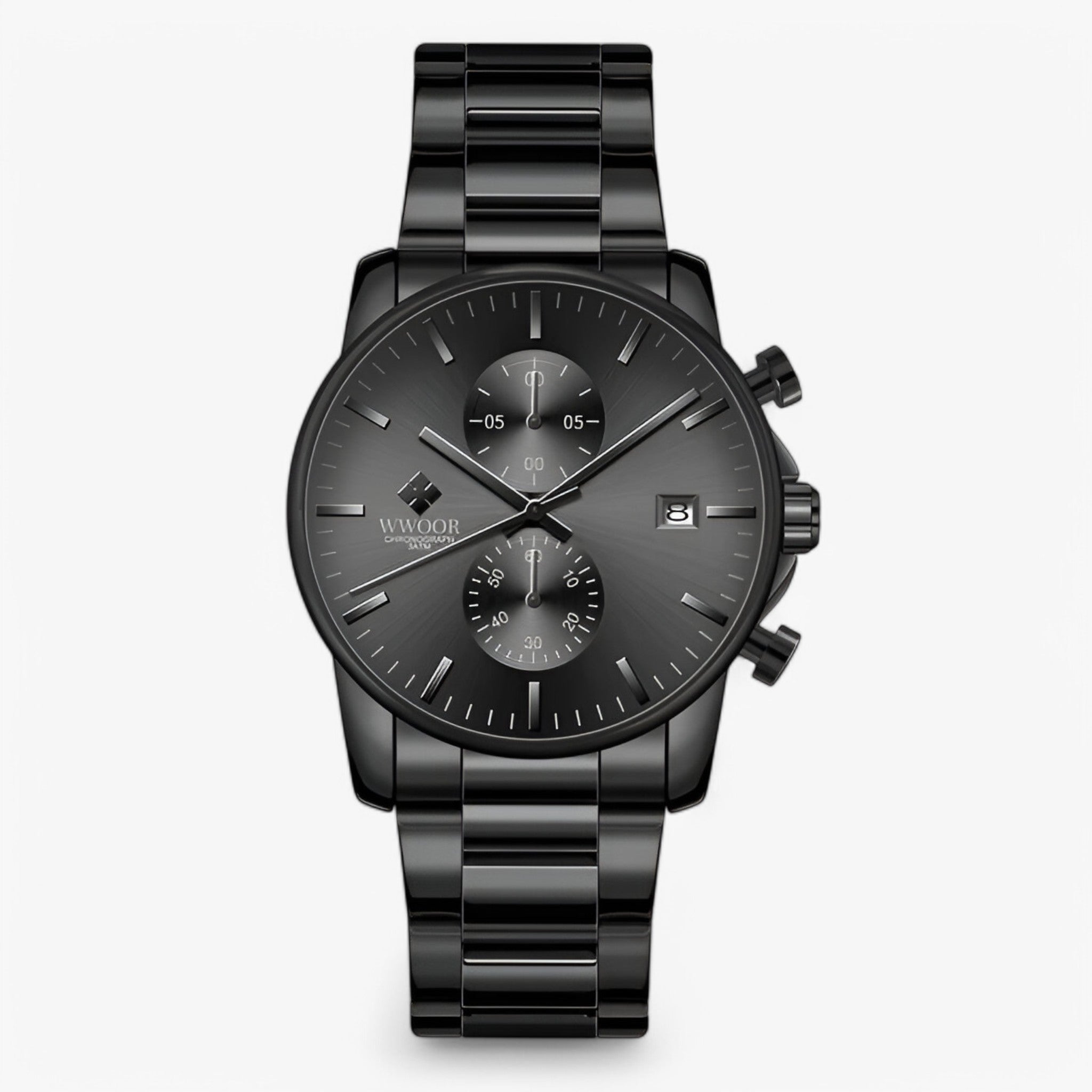 Marco | Movimento cronografo leggero in acciaio inossidabile - Nero - - Concept Palermo