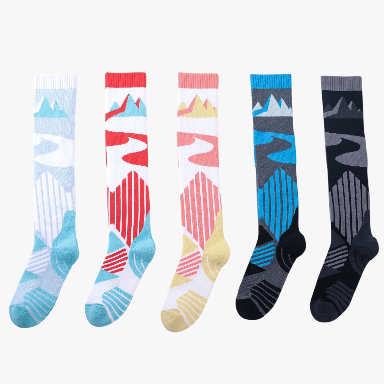 Donovan | Style and protection on the slopes: highly breathable wool ski socks - - Hiking Socks socks - Concept Palermo