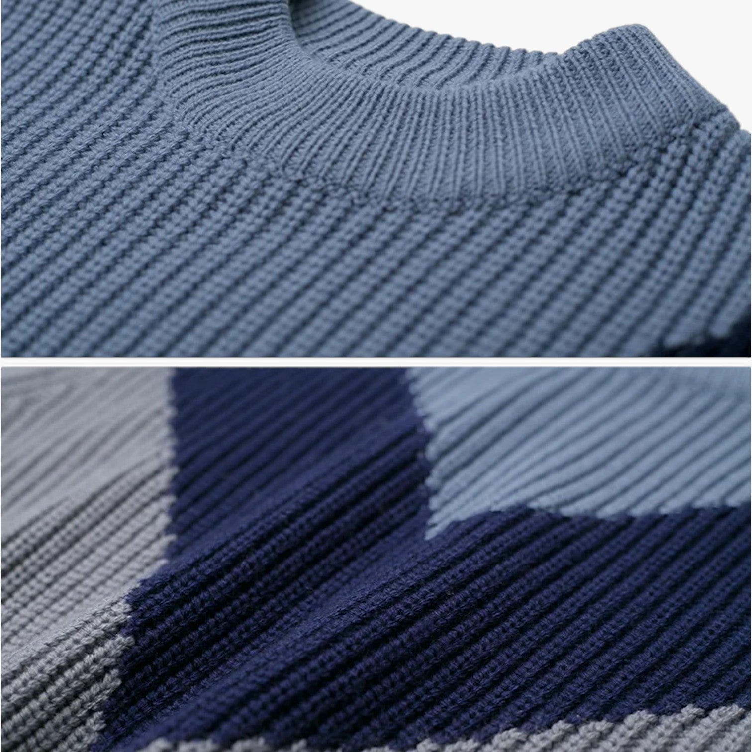 Manilyn | Calore avvolgente - Maglione in alpaca blu lavorato a maglia grossa - - Sweater sweater women sweaters & cardigans - Concept Palermo