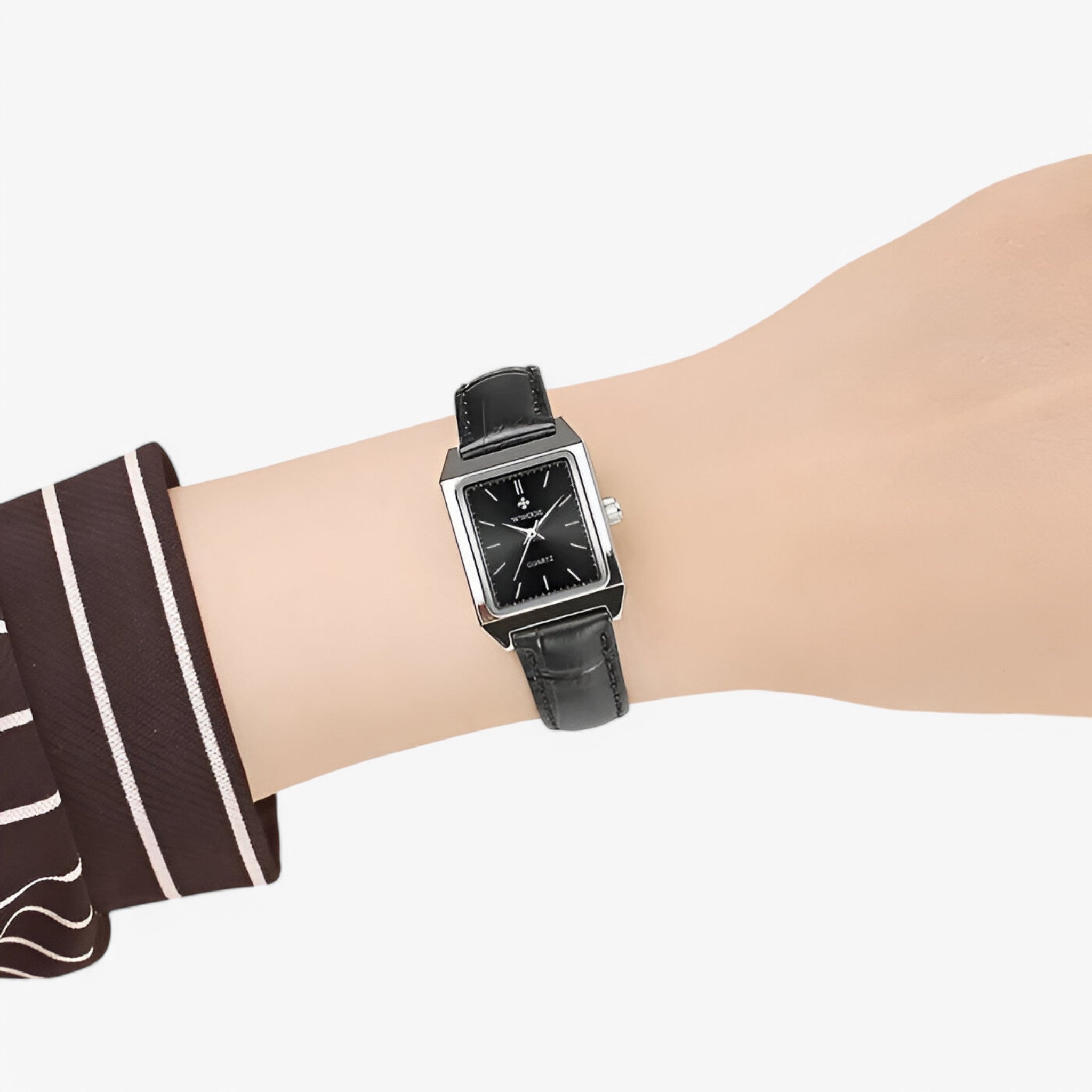 Isabelle | Orologio rettangolare di lusso con diamanti - - watch for women - Concept Palermo