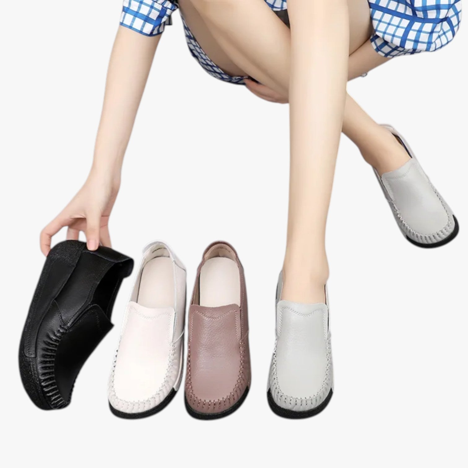 Adrianna | Mocassini in vera pelle - Morbidi e comodi con plateau per le mamme - - shoes shoes for women womens shoes - Concept Palermo