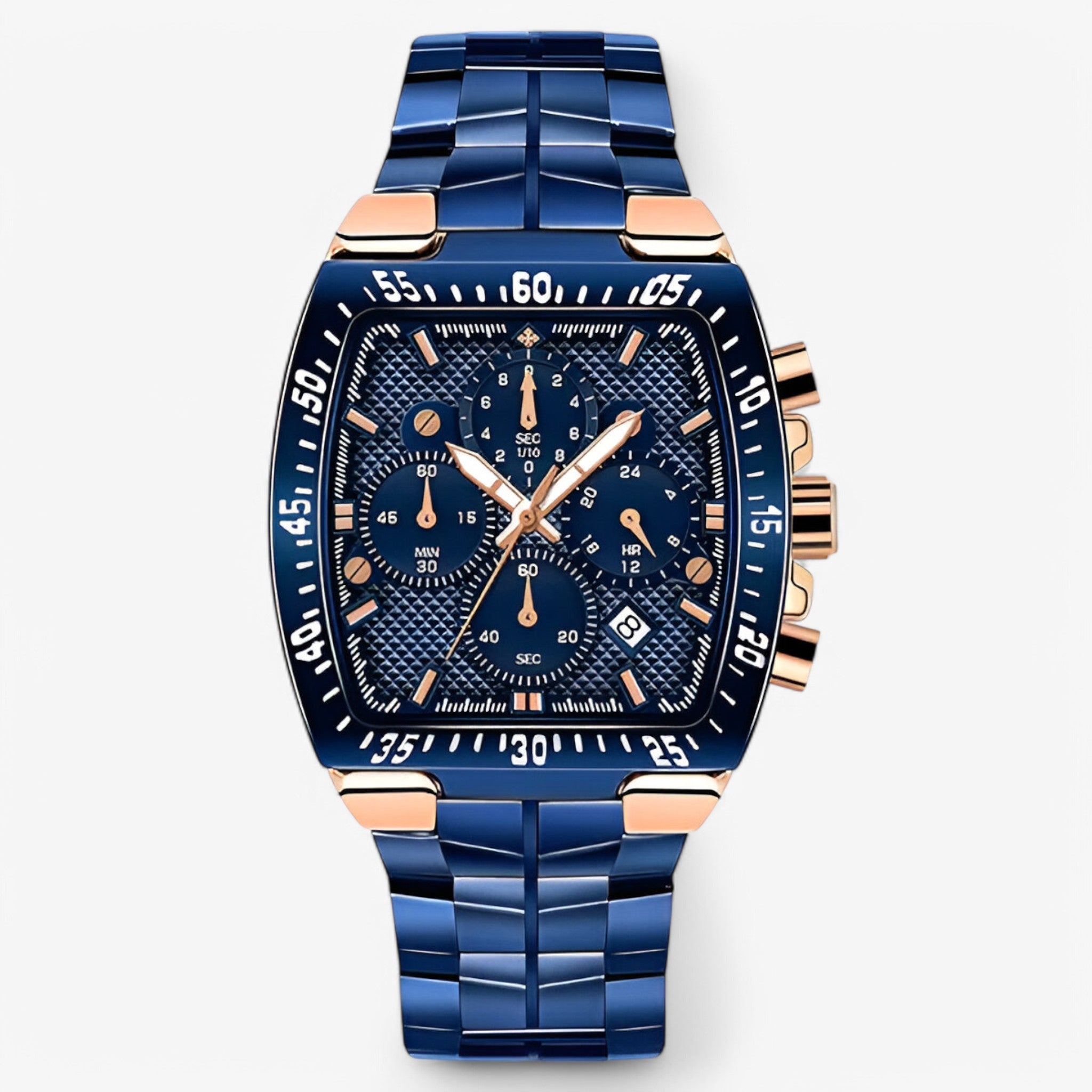 Bruno | Orologio Militare di Lusso - rosa blu - - Concept Palermo