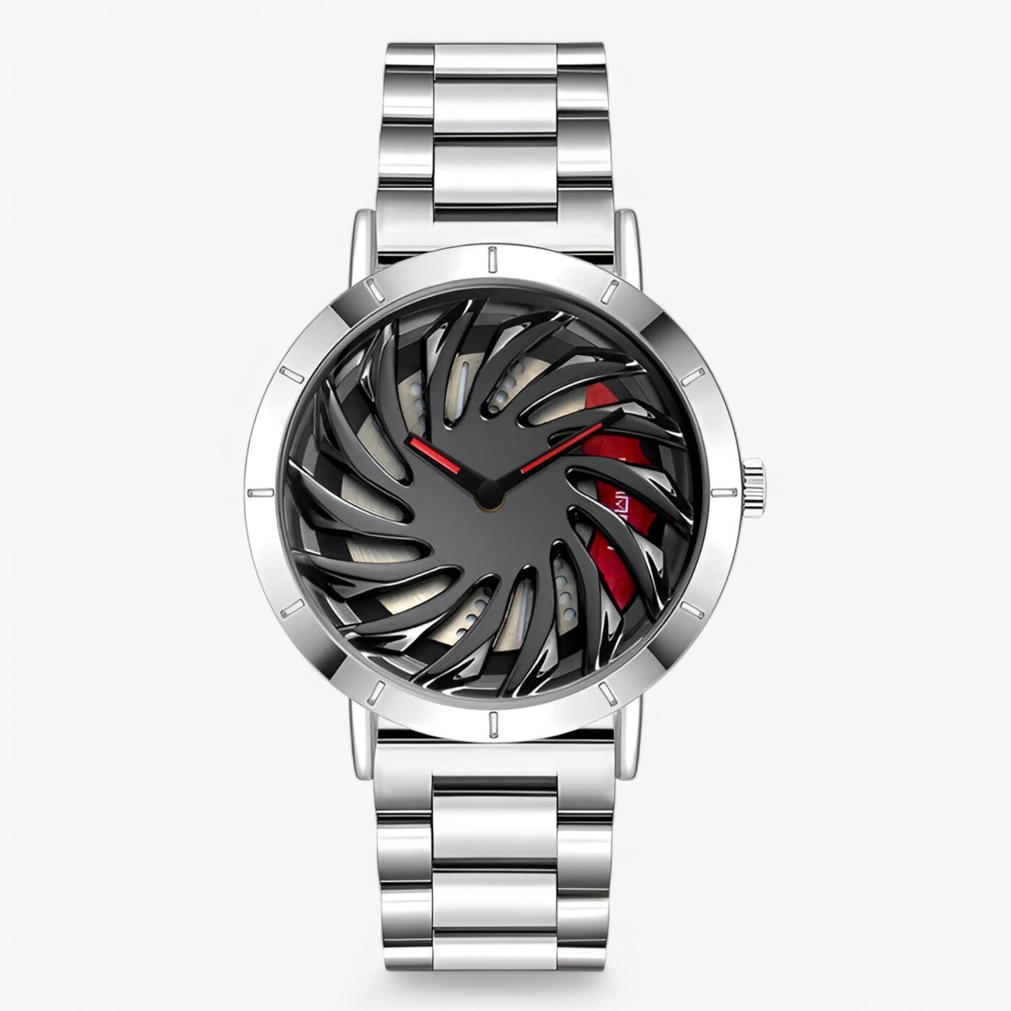 Robin – Orologio Sportivo da Uomo con Design a Volante - acciaio argento - mens watch watch for men - Concept Palermo