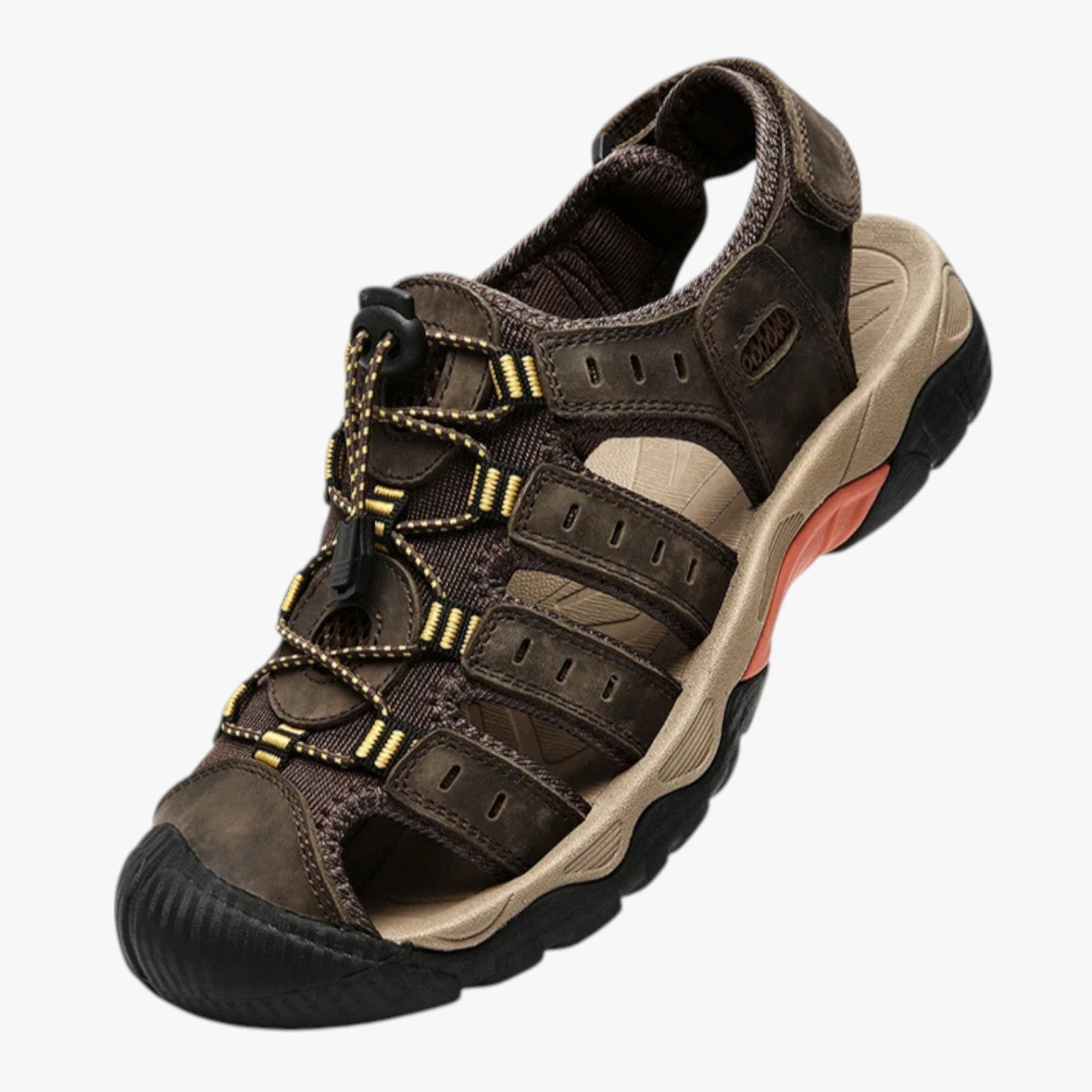 Marcus | Sandali da trekking chiusi da uomo per comfort e protezione sui sentieri - Caffè - Footwear mens footwear sandals sandals for men summer footwear - Concept Palermo