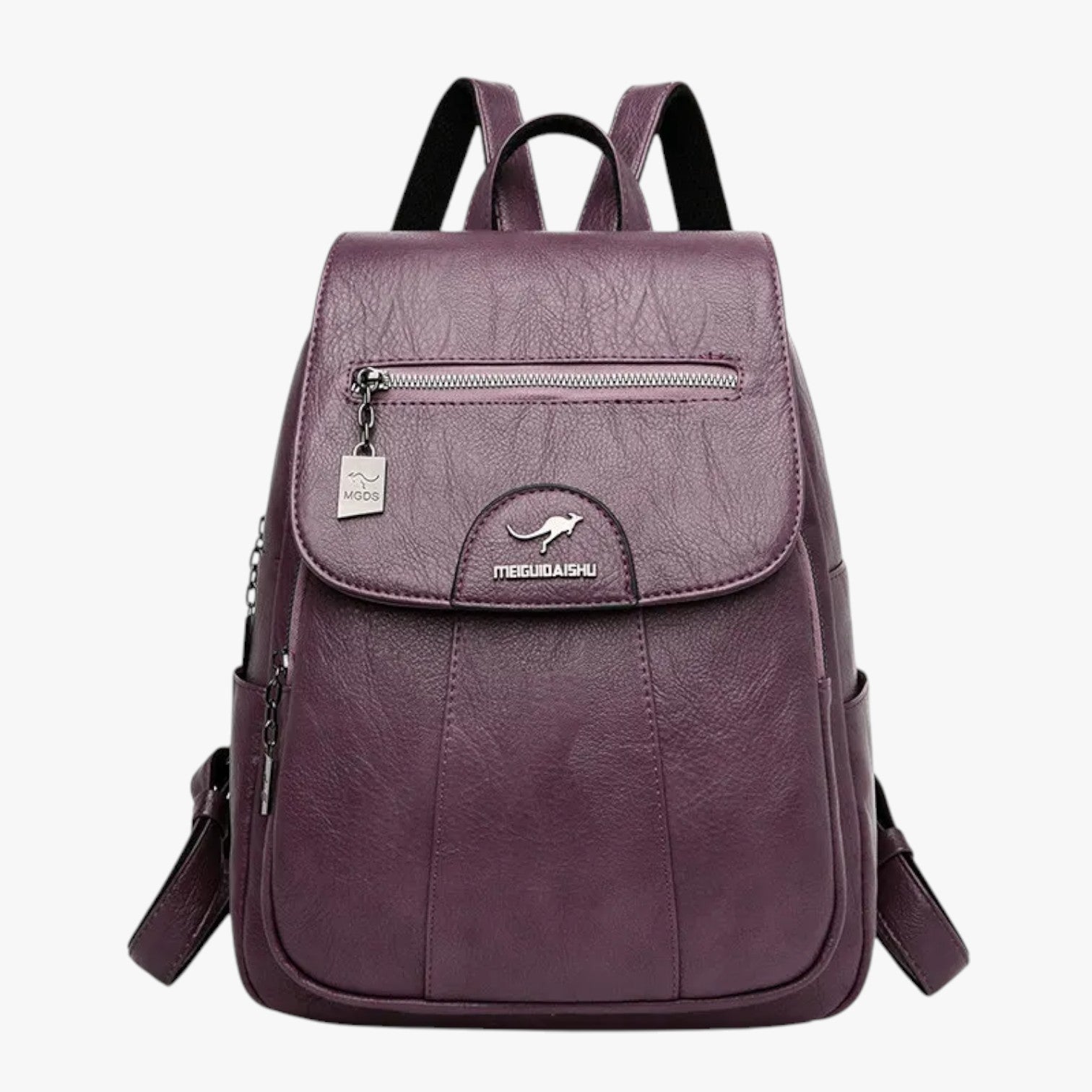 Laura | Zaino vintage in pelle – morbido, elegante e perfetto per viaggiare - Viola - Backpacks Bags women bags - Concept Palermo