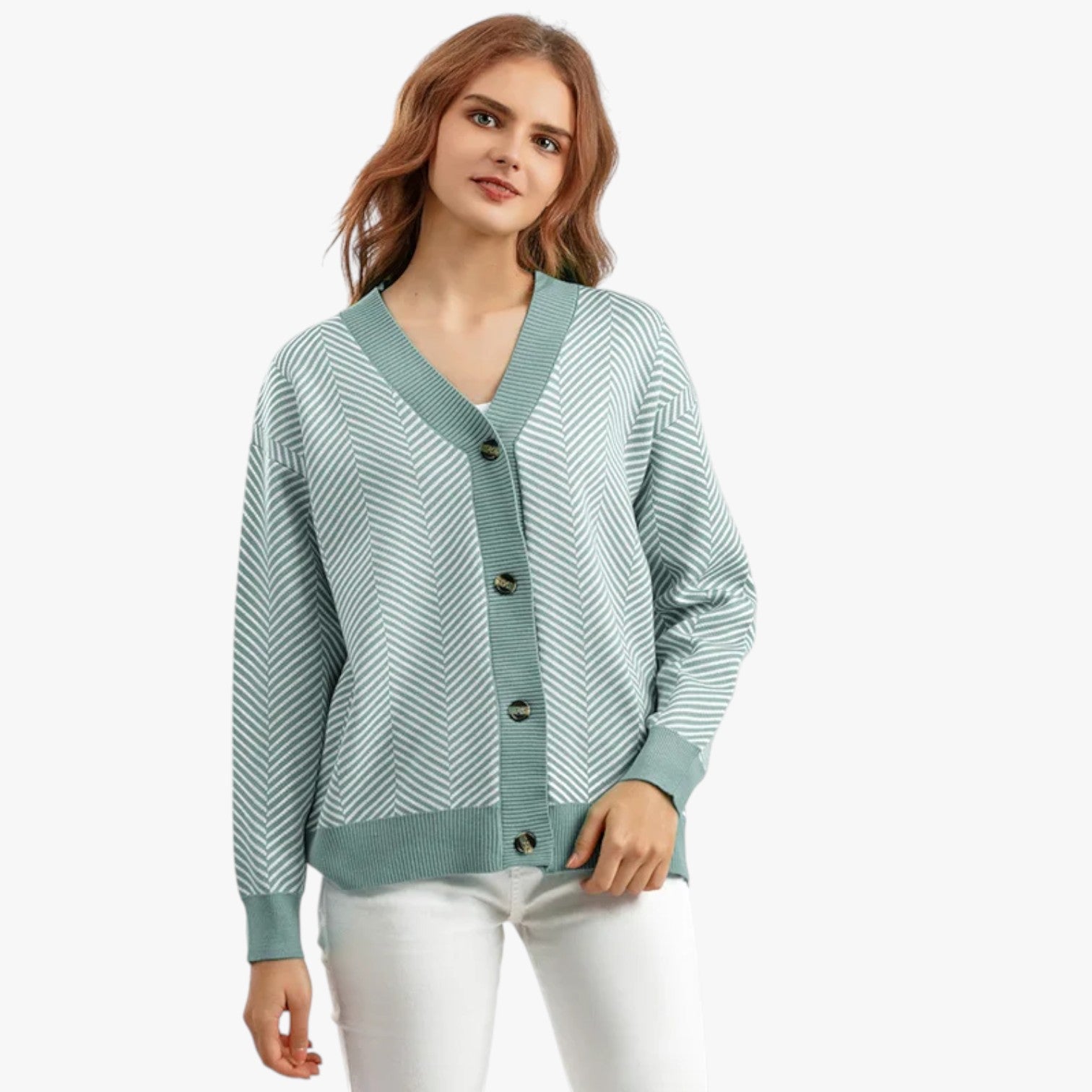 Rebecca | Cardigan con scollo a V da donna - Leggero ed elegante per l'autunno - - Sweater sweater women sweaters & cardigans - Concept Palermo
