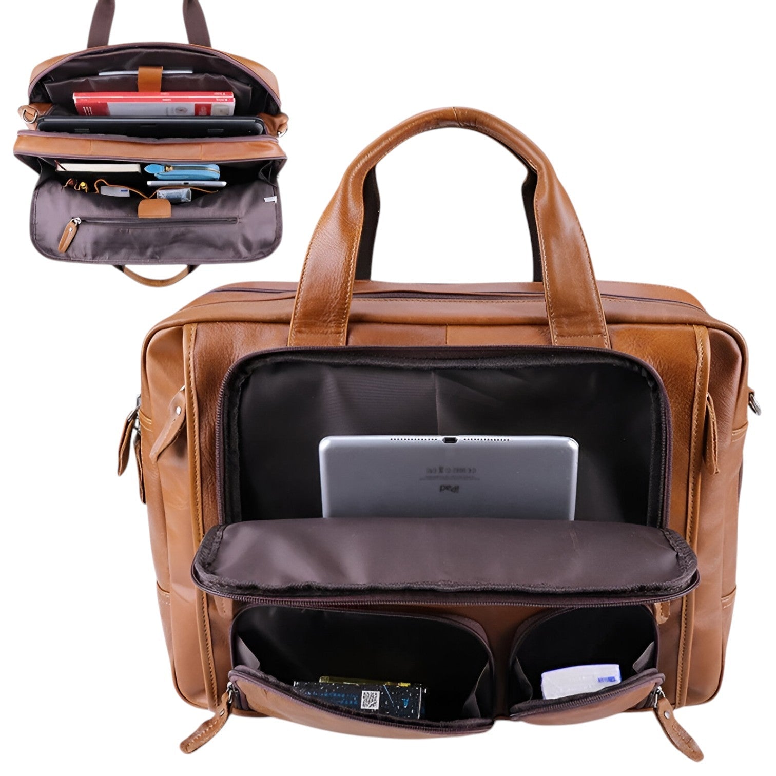 Murphy | Luxe e spaziosa - borsa per laptop in pelle per lavoro e viaggi - - Bags mens bag Shoulder Bags - Concept Palermo