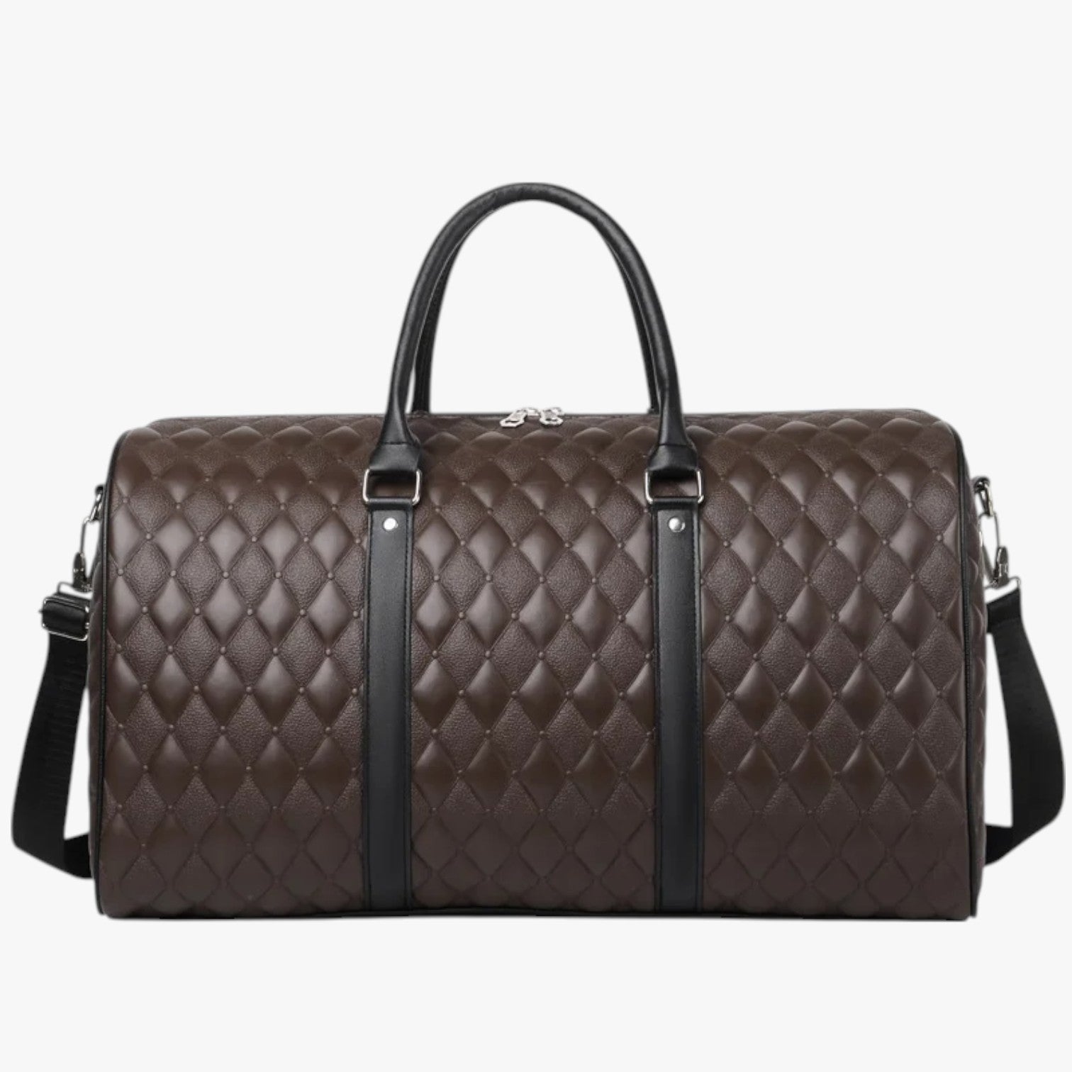 Jake | Borsa da weekend in pelle da uomo: elegante e spaziosa per ogni viaggio - Marrone scuro - Bags mens bag Travel Bags - Concept Palermo