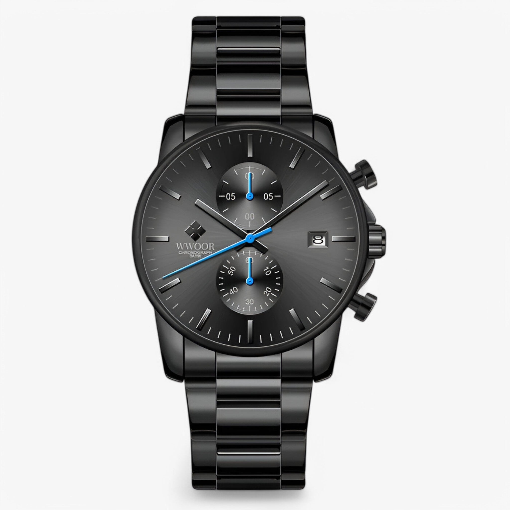 Marko | Cronografo leggero in acciaio inossidabile - Nero Blu - watches WATCHES FOR MEN wistwatches - Concept Palermo