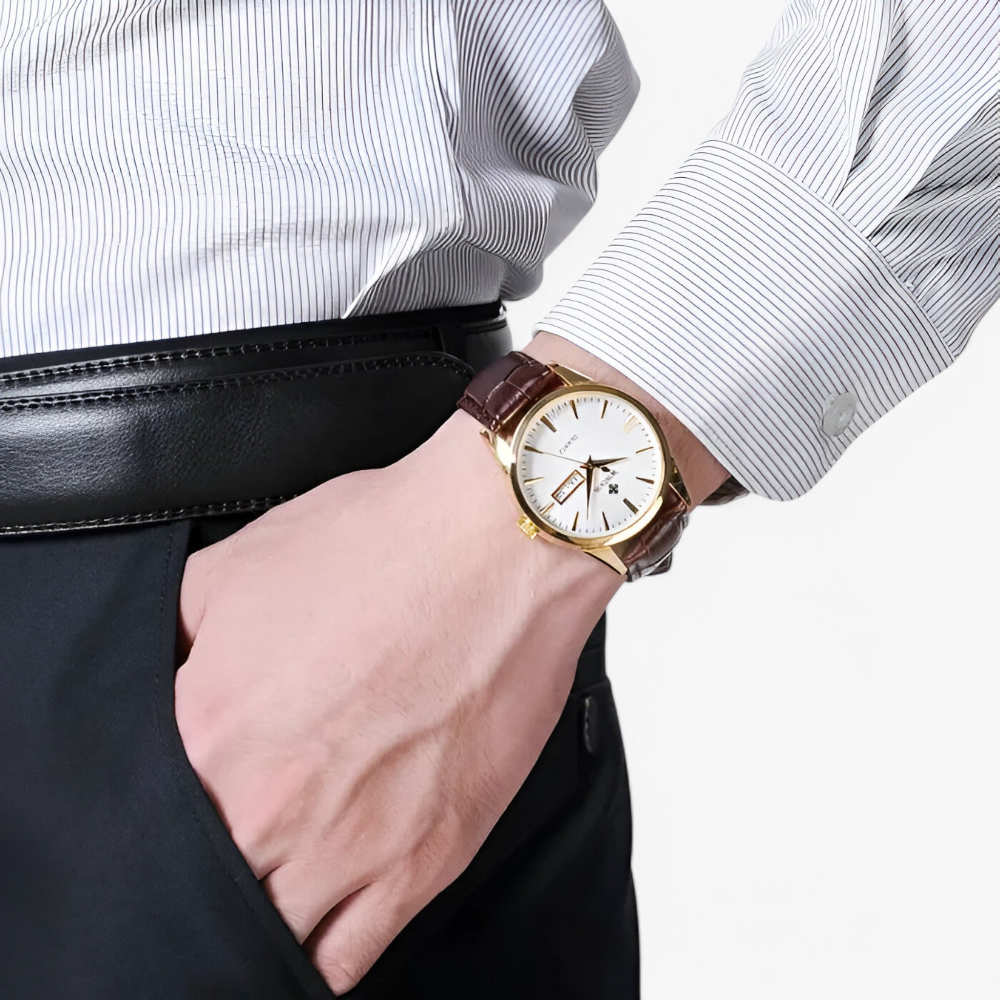 Renzo | Orologio classico in pelle di lusso - - - Concept Palermo