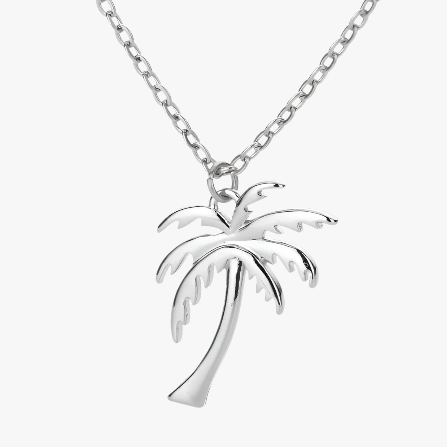 Kate | Delicata collana palma estiva - Colore Argento 45cm Cina - elegant womens necklaces necklace NECKLACES Necklaces for Women - Concept Palermo