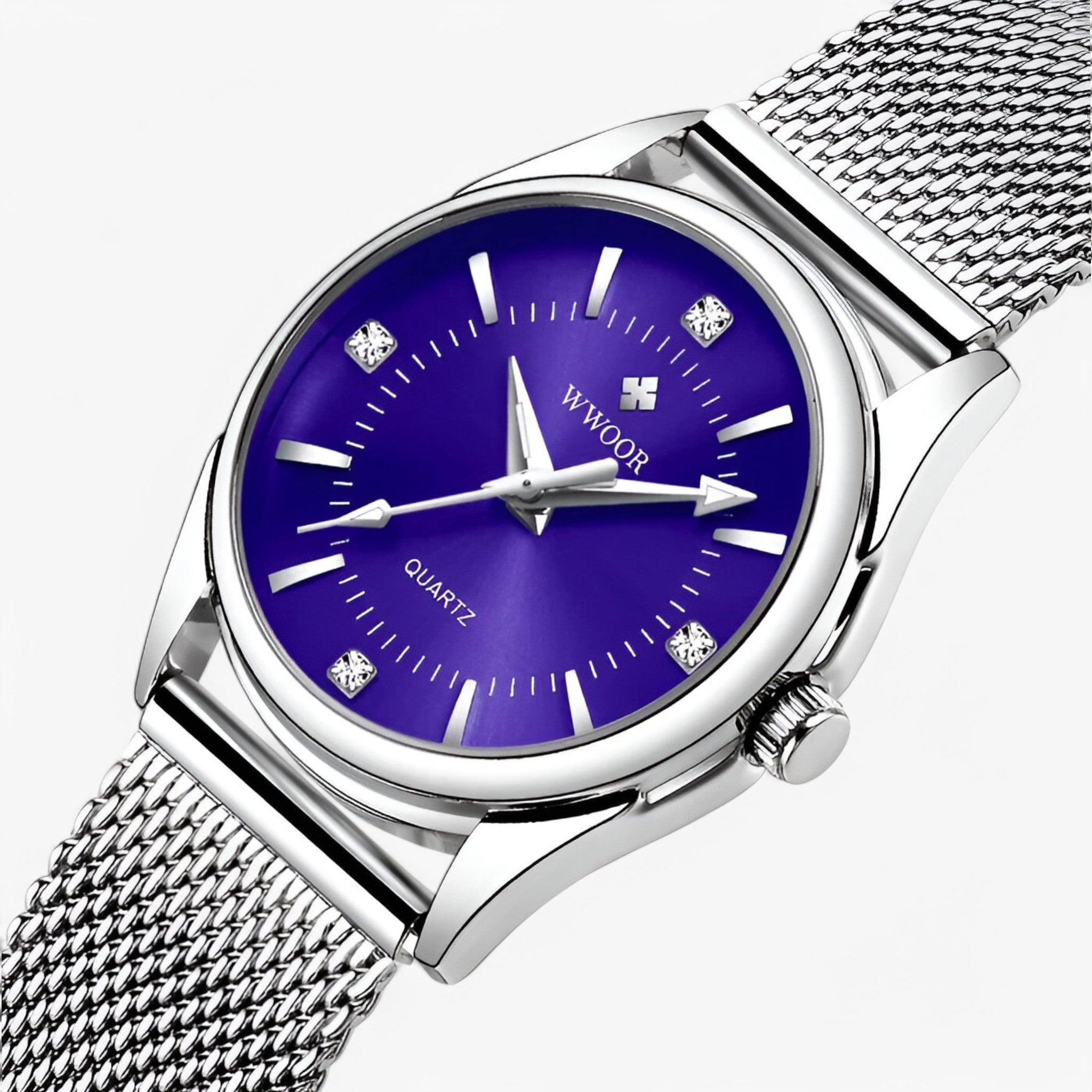 Mary | Orologio da donna di lusso in oro elegante con diamanti - blu - watch for women - Concept Palermo